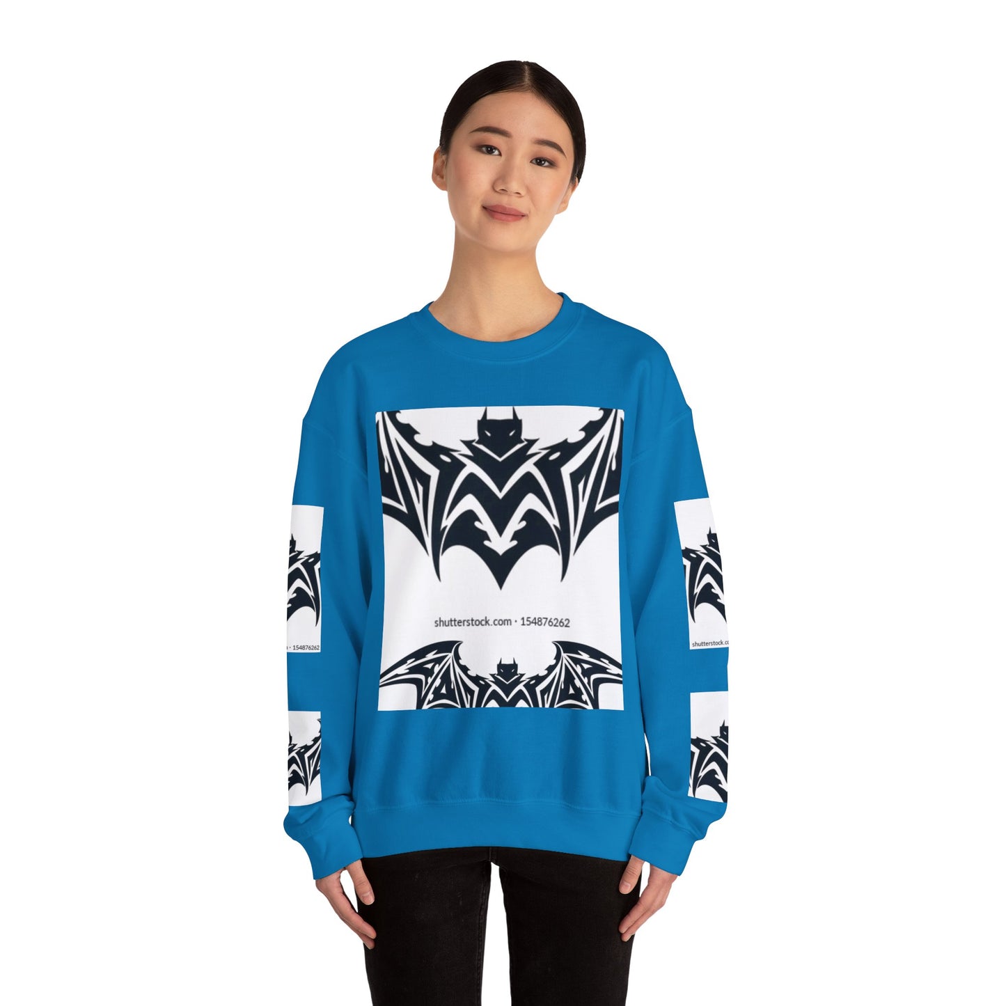 Gothic Bat Sweatshirt - Unisex Crewneck for Halloween & Casual Wear