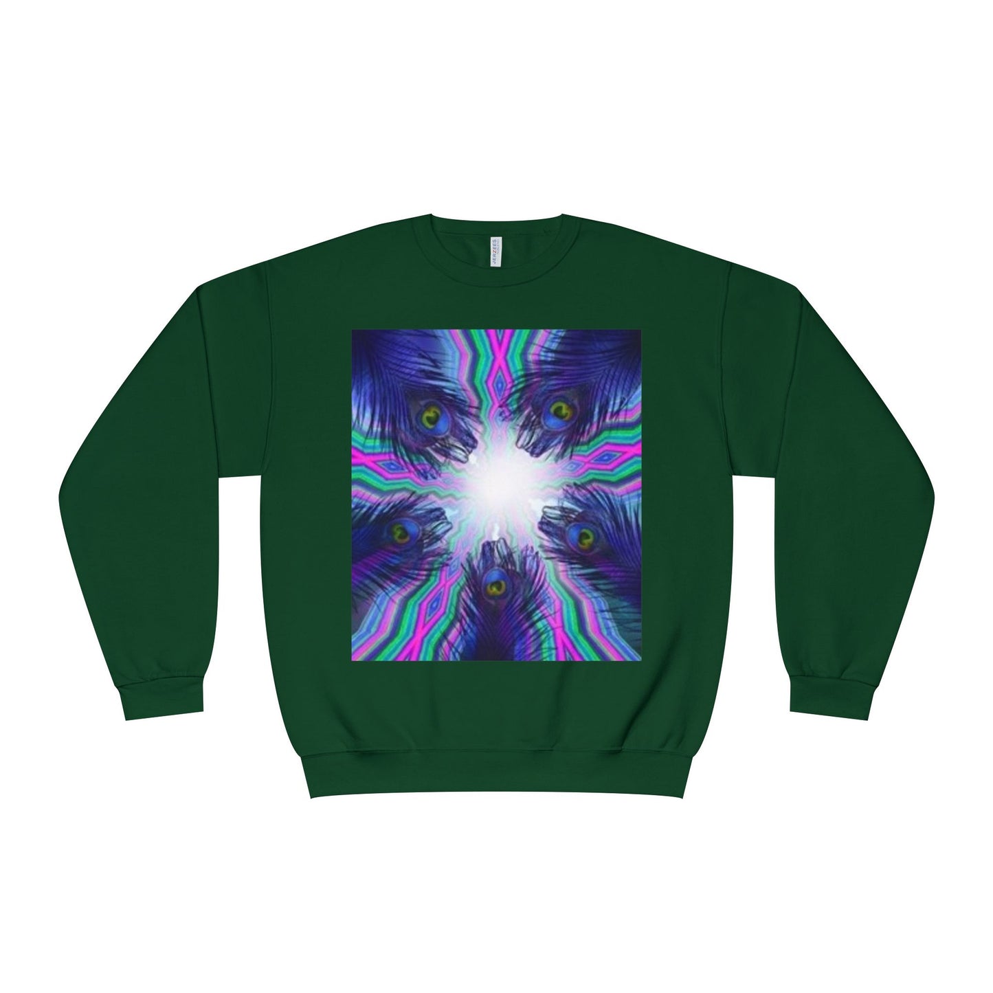 Psychedelic Art Crewneck Sweatshirt - Unisex Vibrant Graphic Sweatshirt