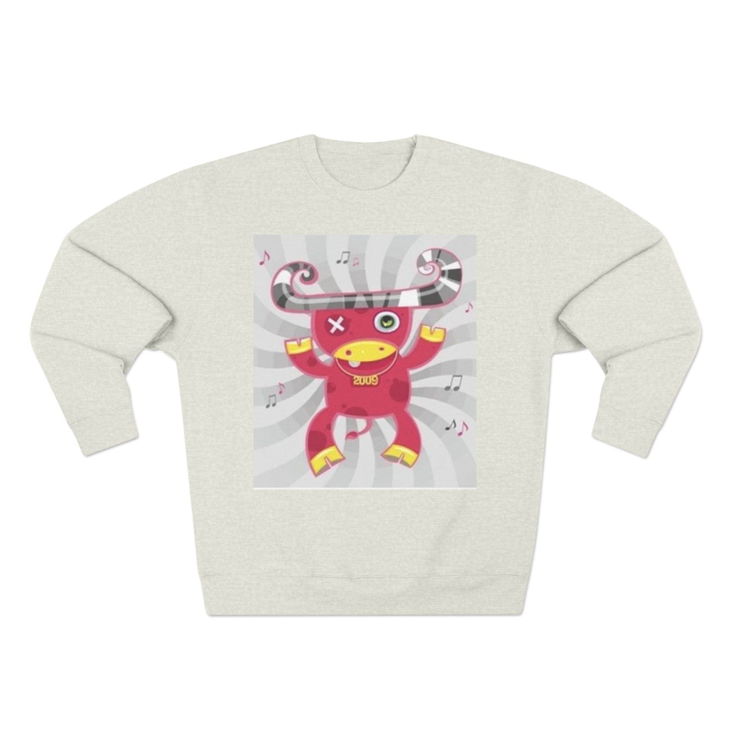 Fun Graphic Unisex Crewneck Sweatshirt - Playful Music Theme