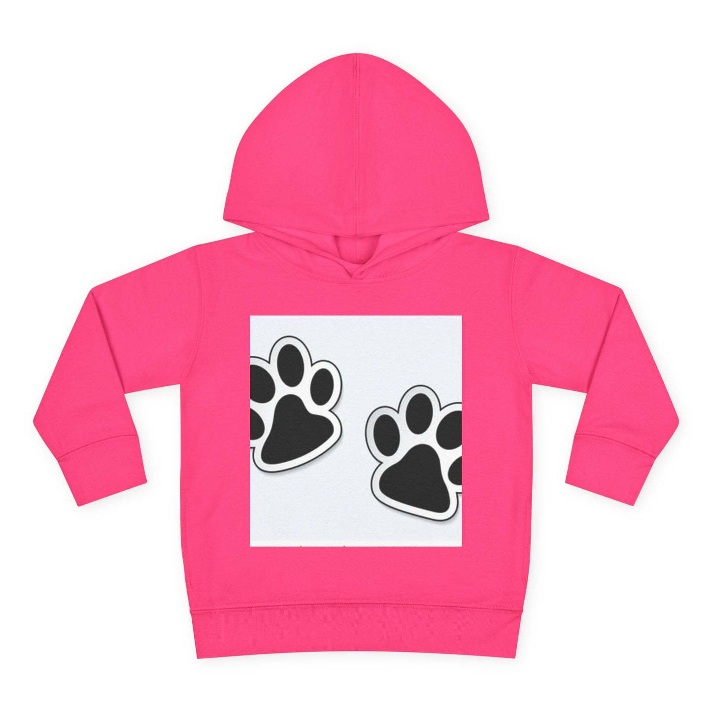 Wildlife Pattern Toddler Pullover Fleece Hoodie - Playful Animal Design for Kids