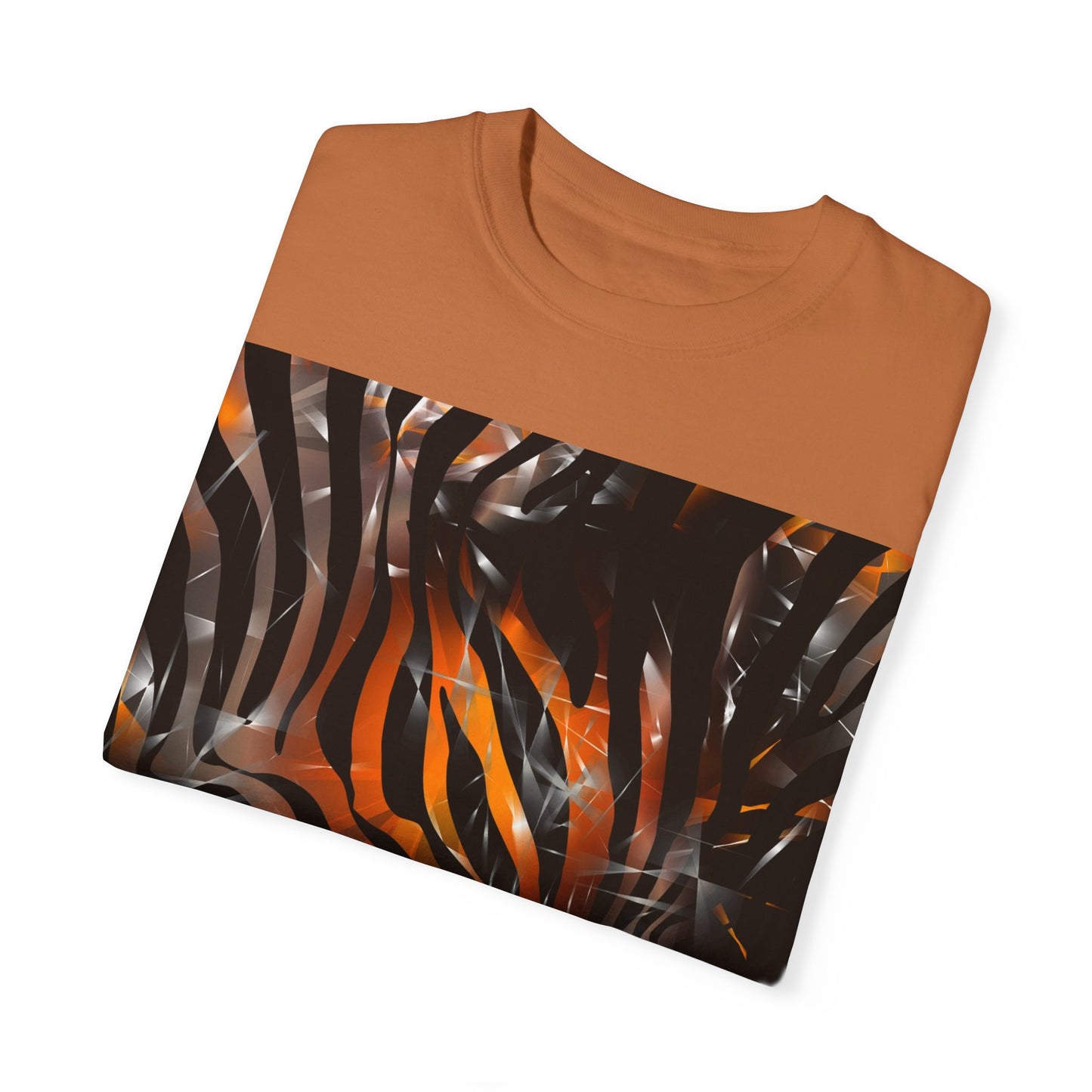 Vibrant Jungle Print Unisex Garment-Dyed T-Shirt