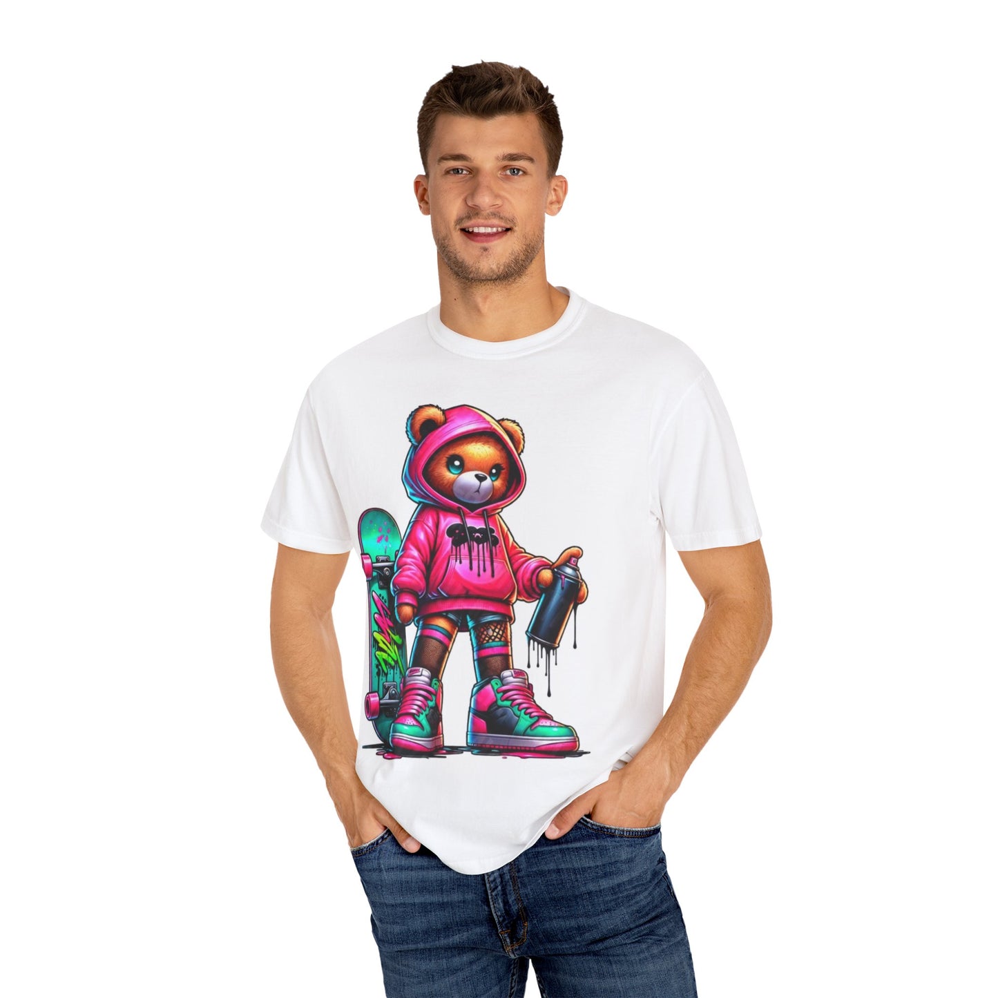 Graffiti Bear Unisex T-Shirt - Cool Streetwear Design for Skateboard Lovers