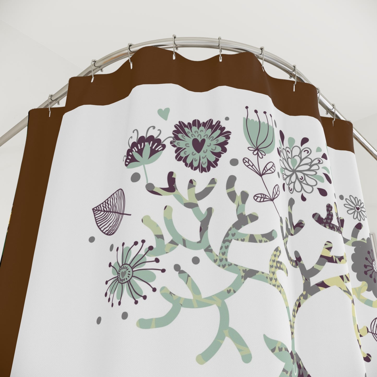 Bohemian Deer Shower Curtain - Nature-Inspired Home Decor