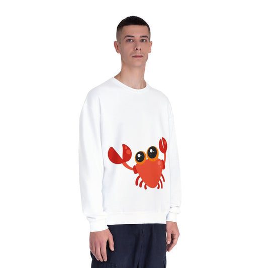 Cute Crab Graphic Unisex Crewneck Sweatshirt