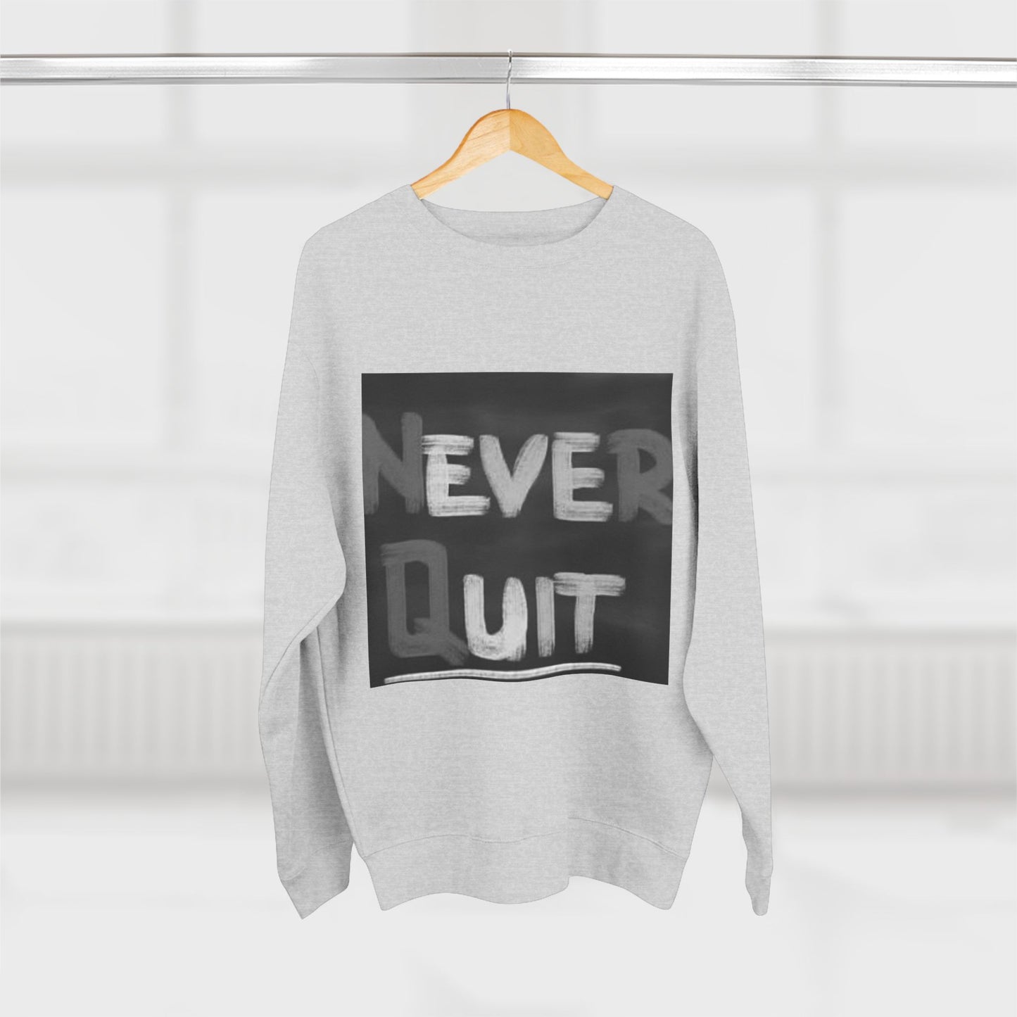 Artistic Black & White Floral Unisex Crewneck Sweatshirt