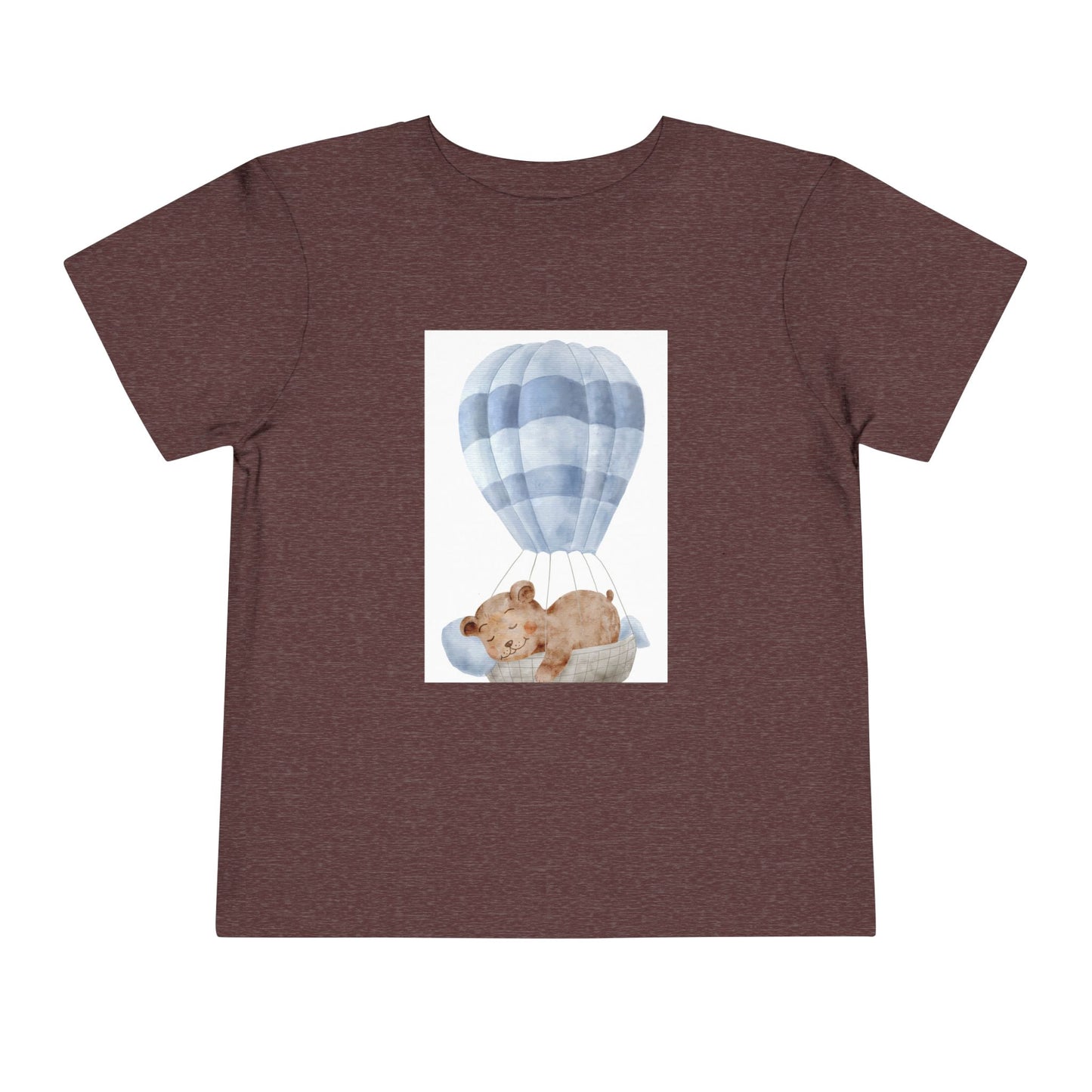 Cute Toddler Tee with Hot Air Balloon and Bear Design - Perfect for Playtime and Special Occasions