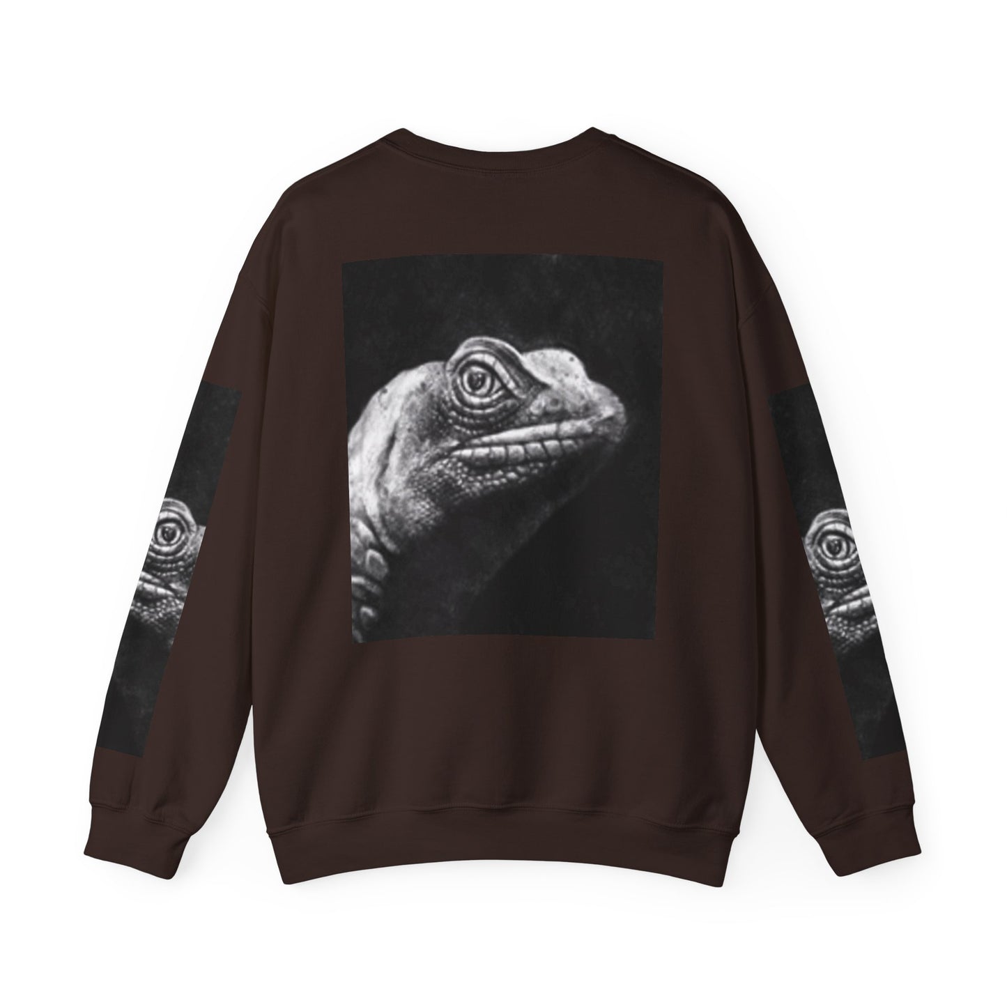 Unique Unisex Crewneck Sweatshirt with Bold Lizard Design