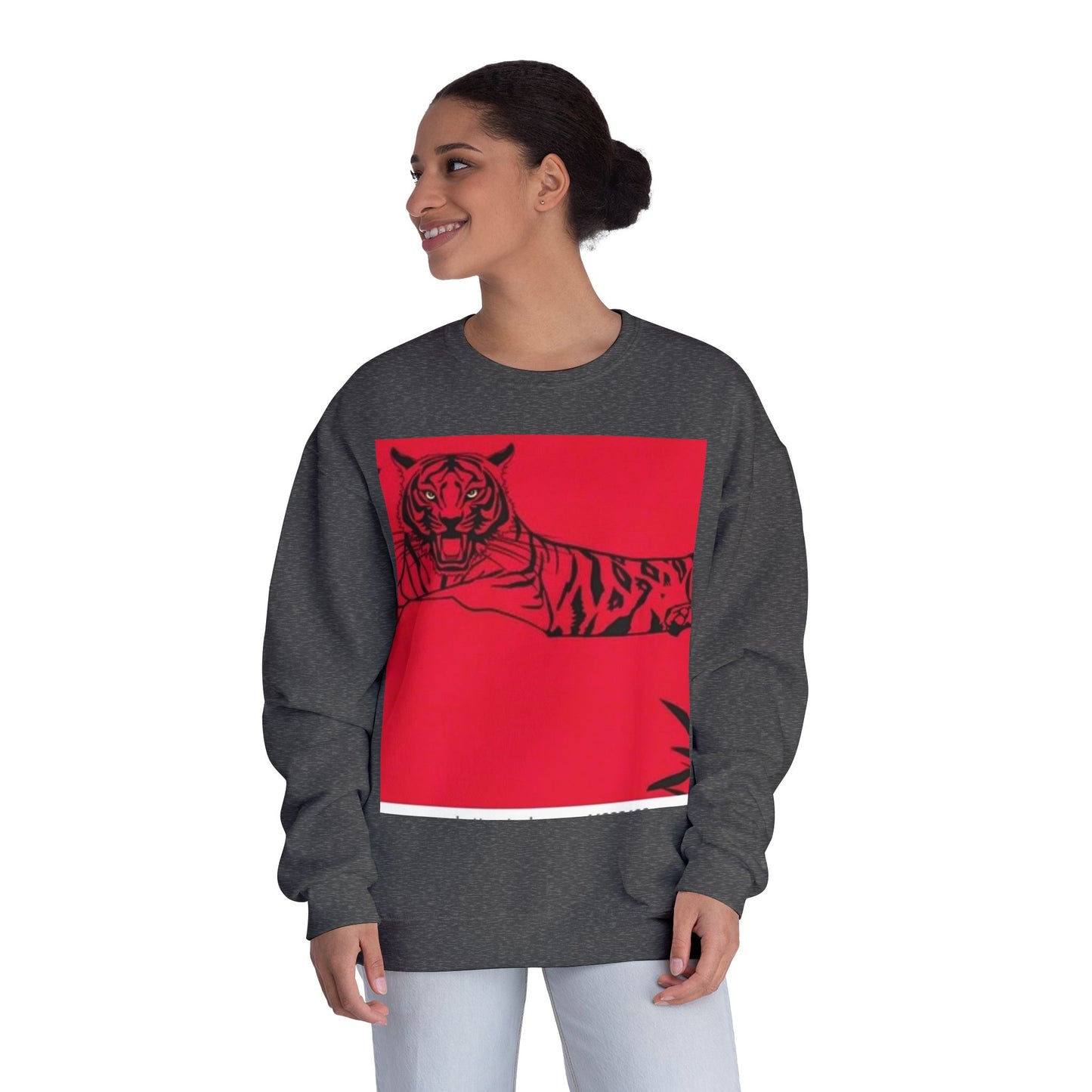 Bold Tiger Graphic Unisex Sweatshirt - Chill Vibes, Perfect for Every Occasion
