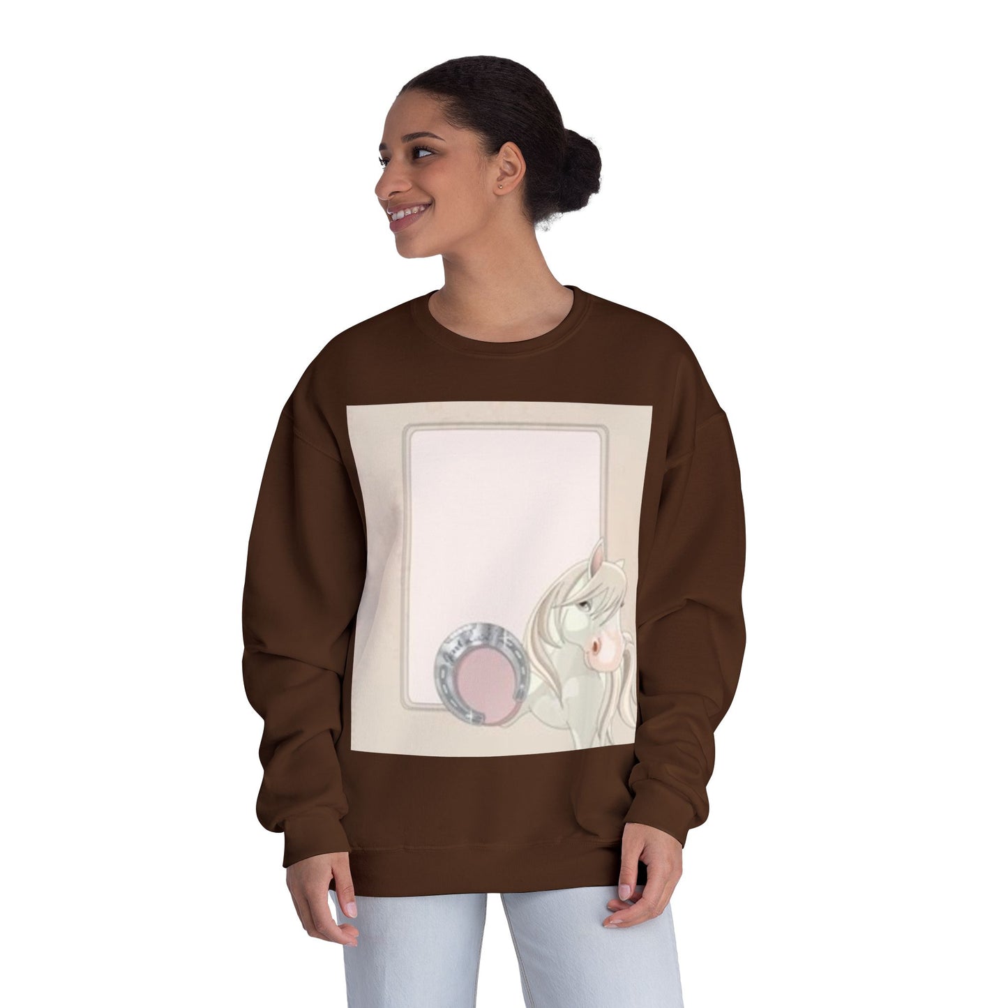 Cute Unicorn Blank Space Unisex Crewneck Sweatshirt