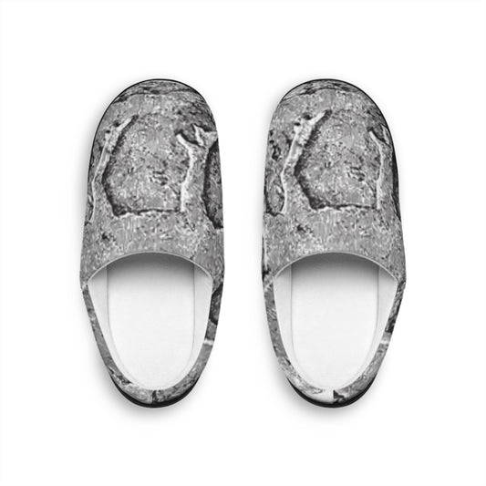 Cozy Indoor Slippers with Rustic Stone Design for Men