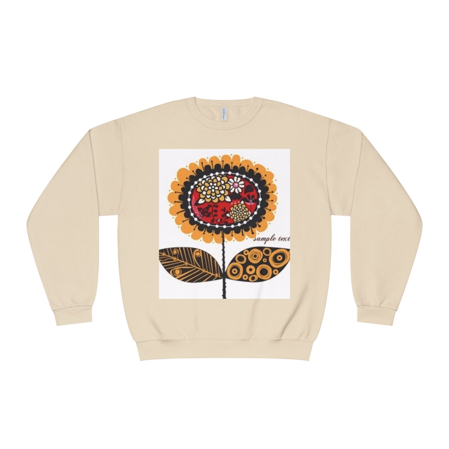 Floral Graphic Sweatshirt - Cozy Unisex Crewneck for All Occasions