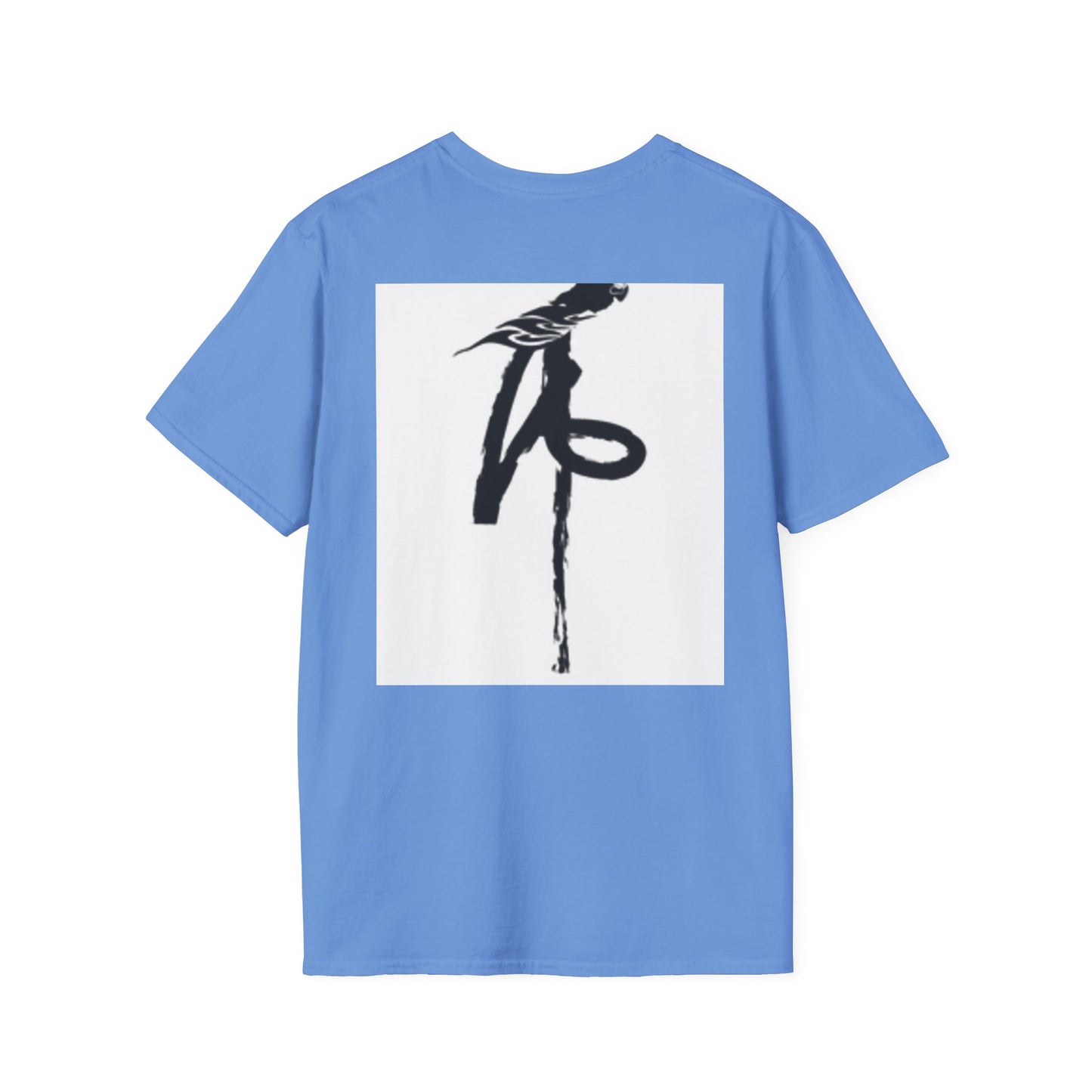 Unisex Softstyle T-Shirt - Black Bird Design for Nature Lovers