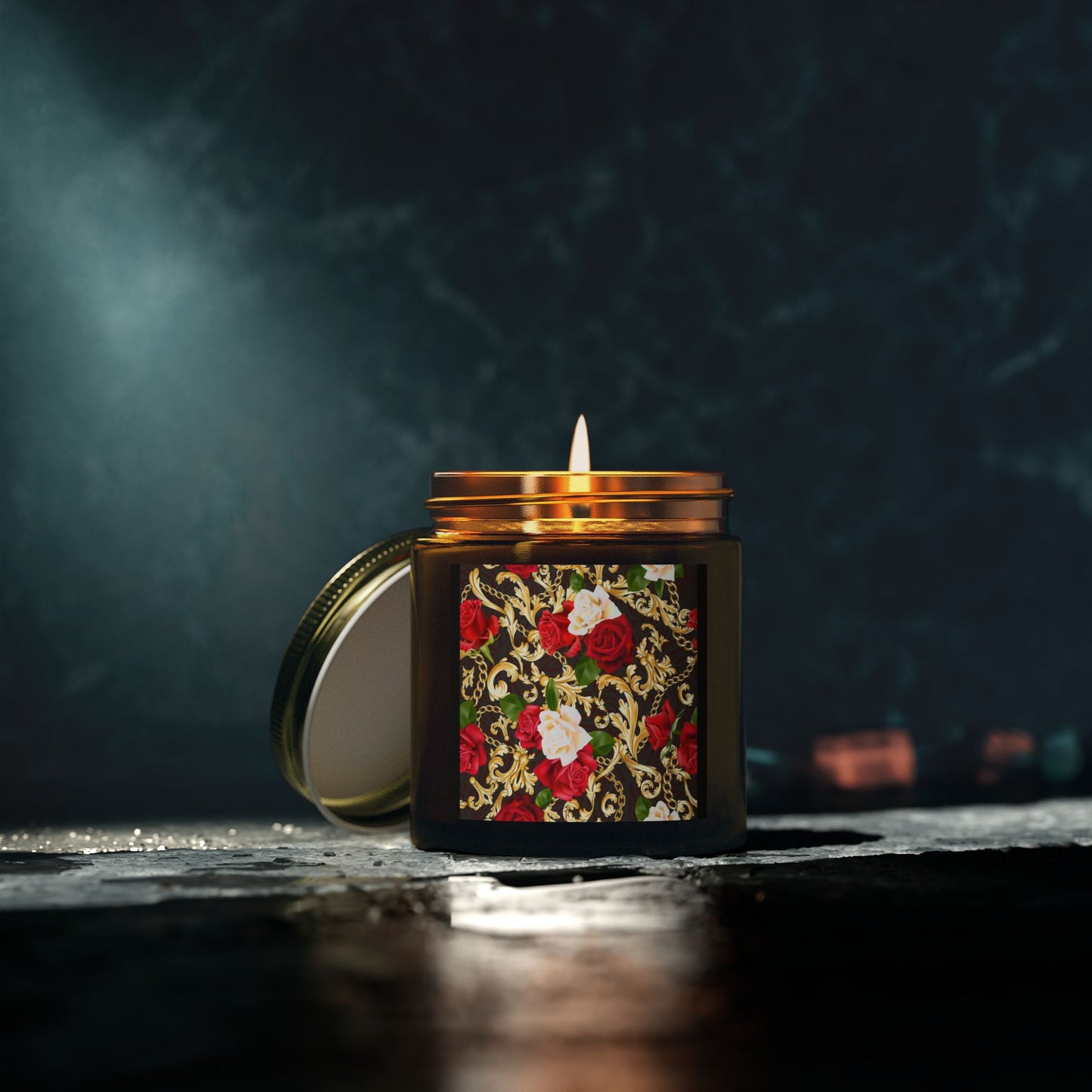 Hand-Poured Coconut Apricot Scented Candle - Relaxing Home Decor for Mindfulness & Self-Care