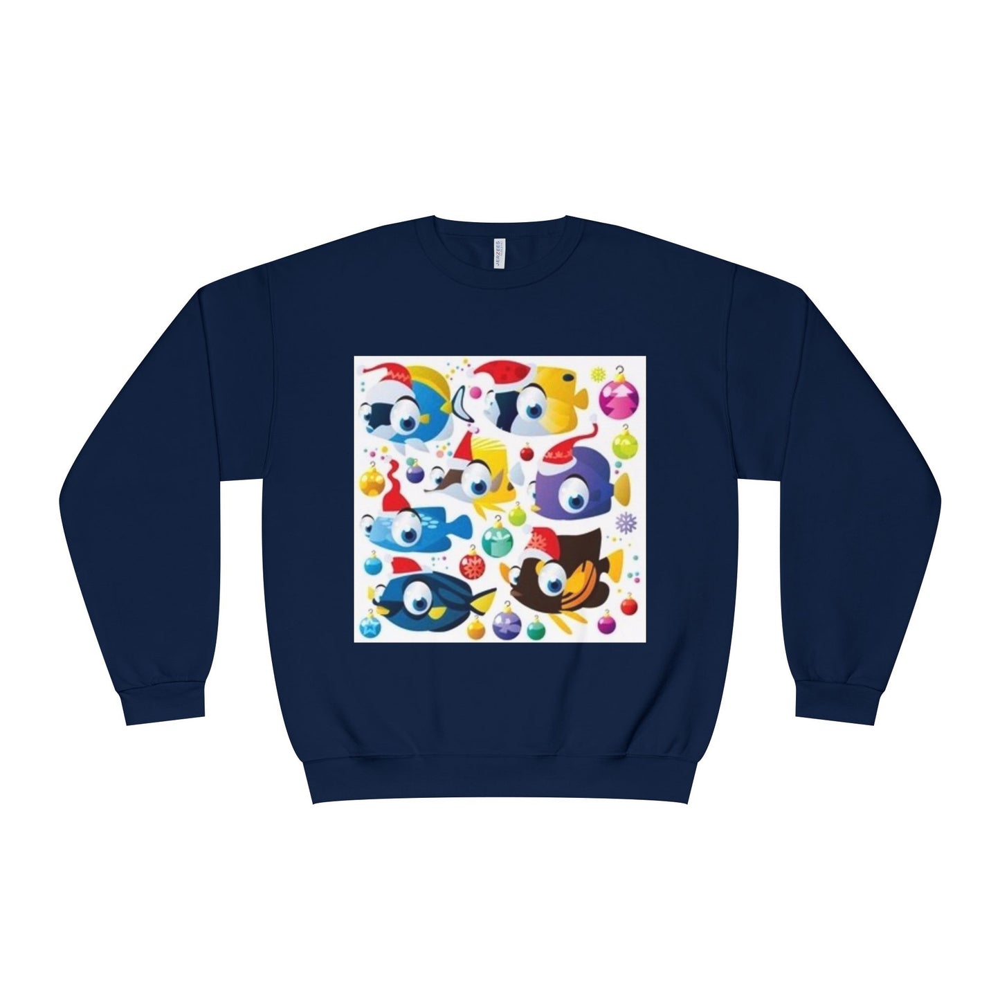 Whimsical Colorful Crewneck Sweatshirt – Fun Cartoon Design