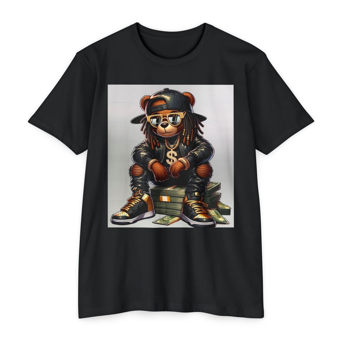 Cool Graffiti Bear Unisex T-Shirt - Colorful Street Art Inspired Tee