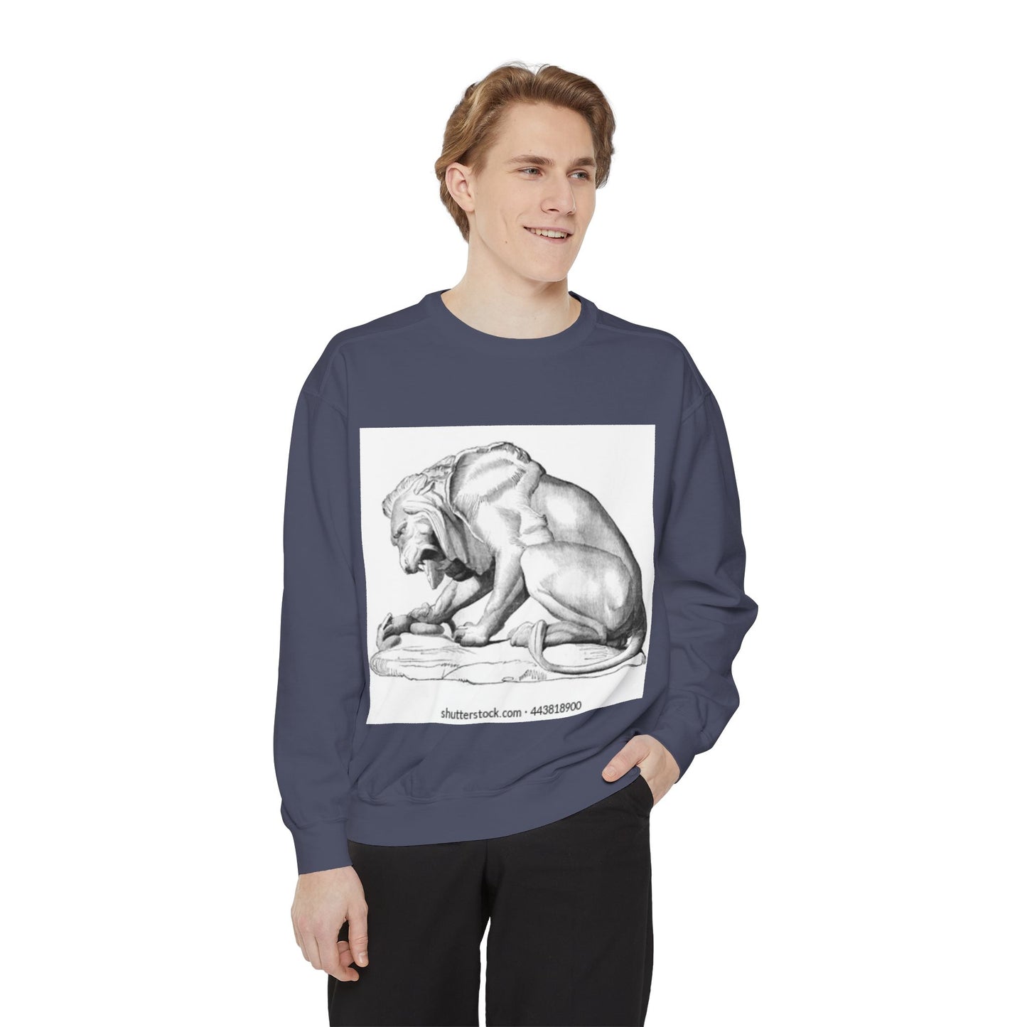 Artistic Lion Graphic Unisex Sweatshirt - Cozy & Stylish