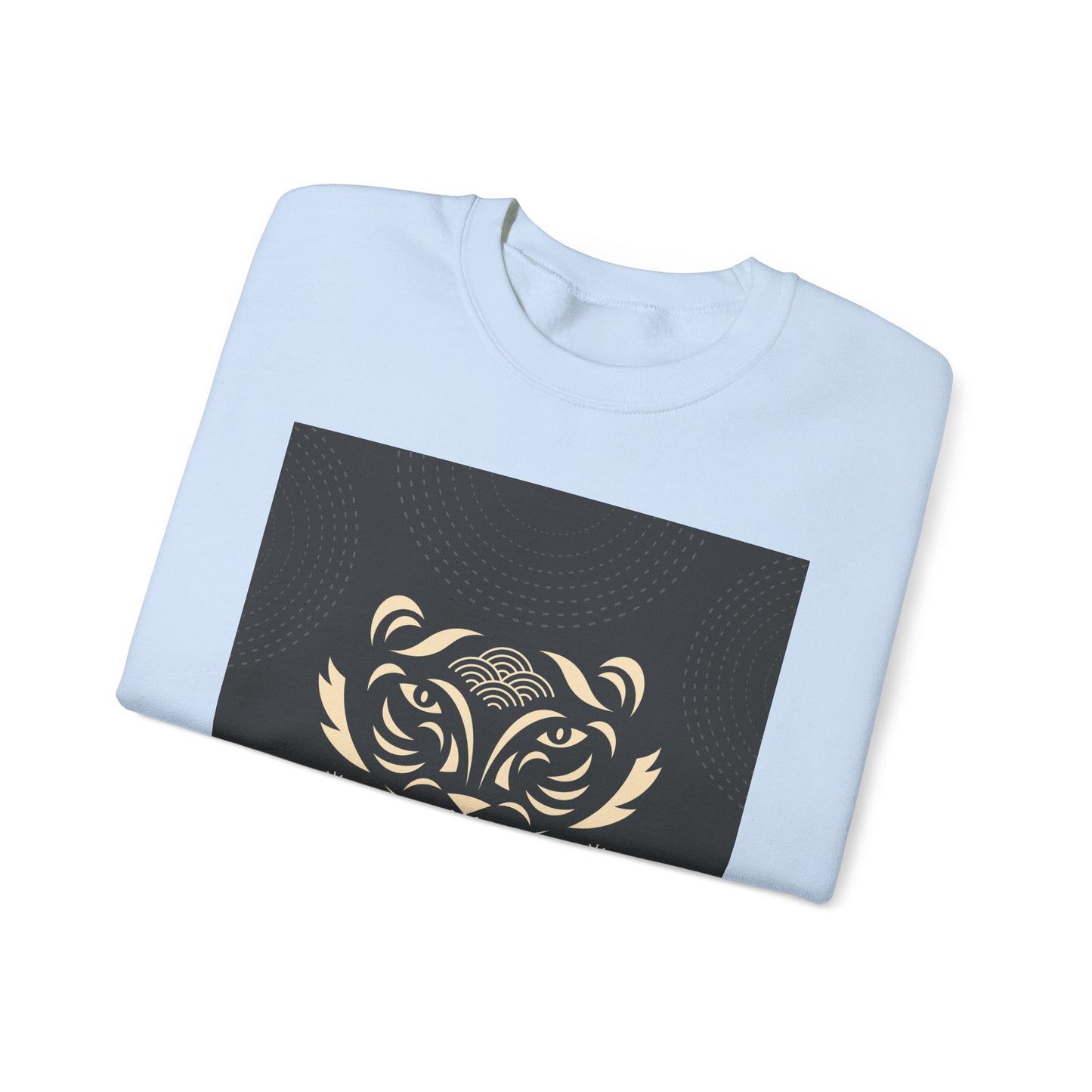 Halloween-Themed Unisex Crewneck Sweatshirt with Spooky Eyes and Bird Design