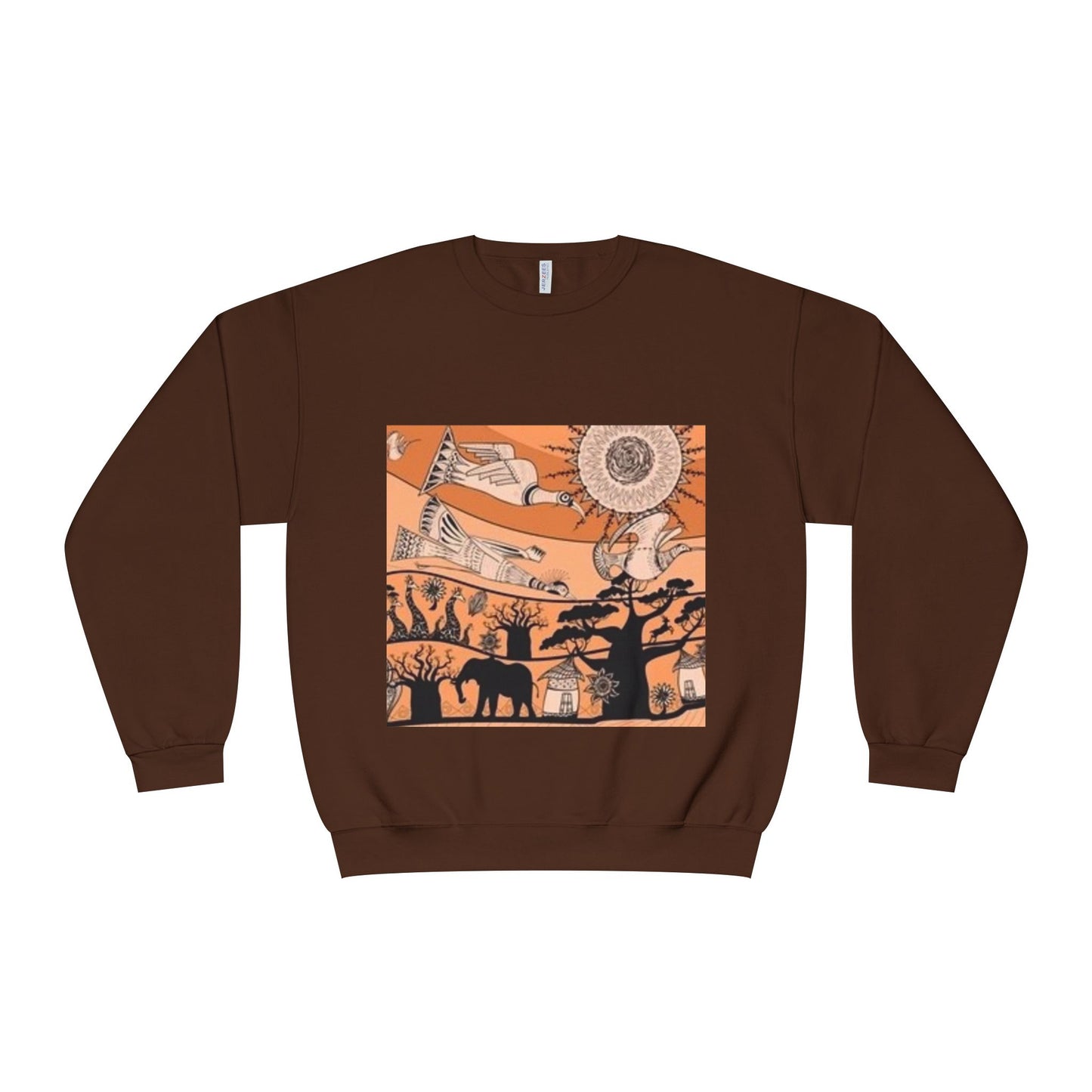 Bohemian Artistic Crewneck Sweatshirt | Nature & Sun Design