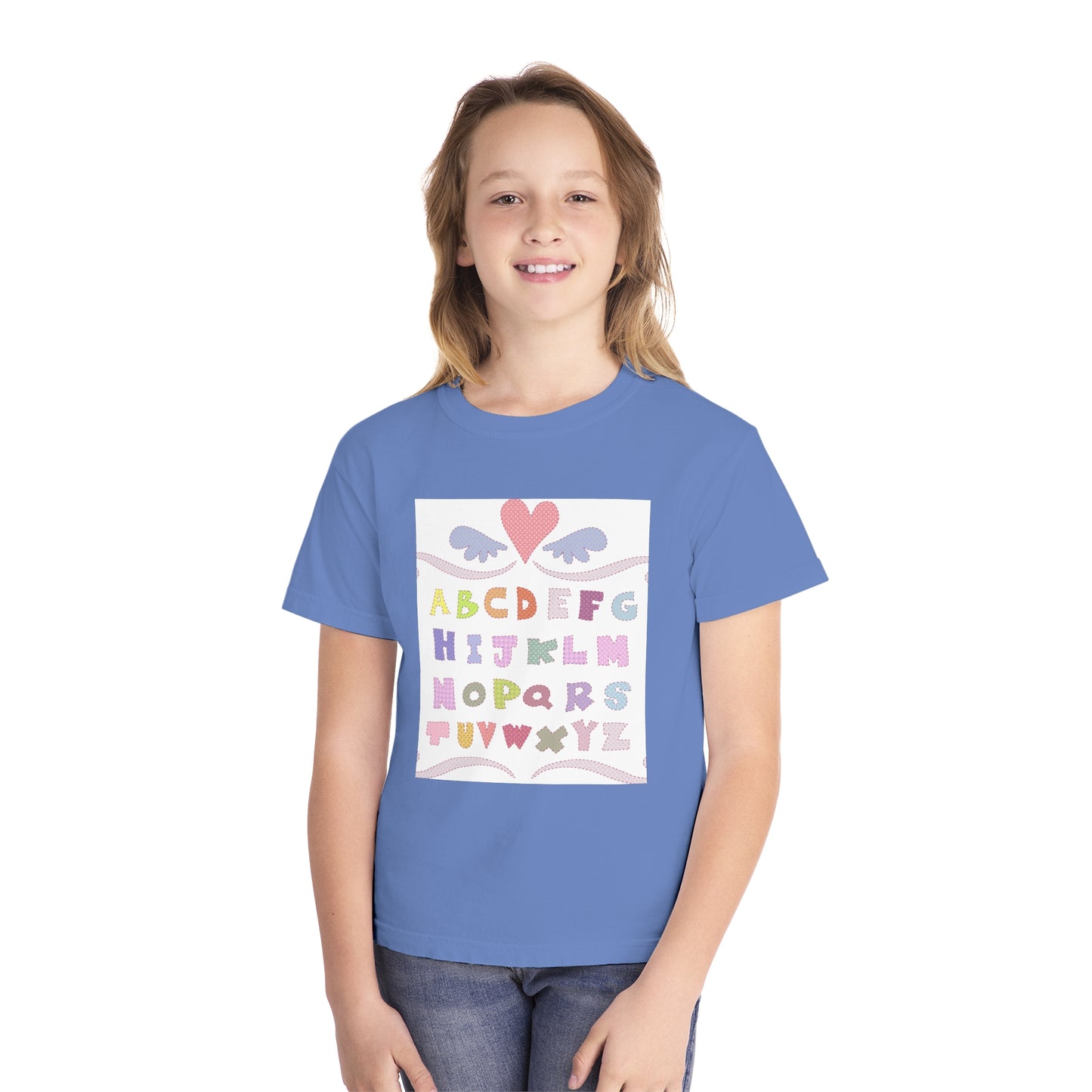 Youth Alphabet Love Tee - Fun & Playful Kids Shirt
