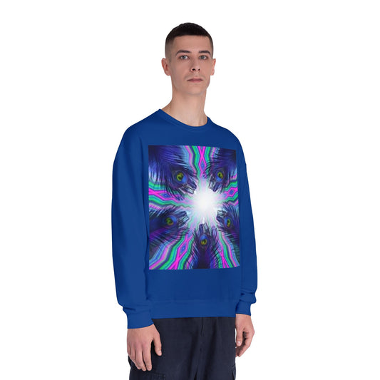 Psychedelic Art Crewneck Sweatshirt - Unisex Vibrant Graphic Sweatshirt