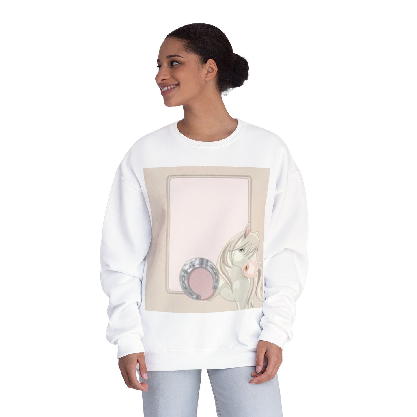 Cute Unicorn Blank Space Unisex Crewneck Sweatshirt