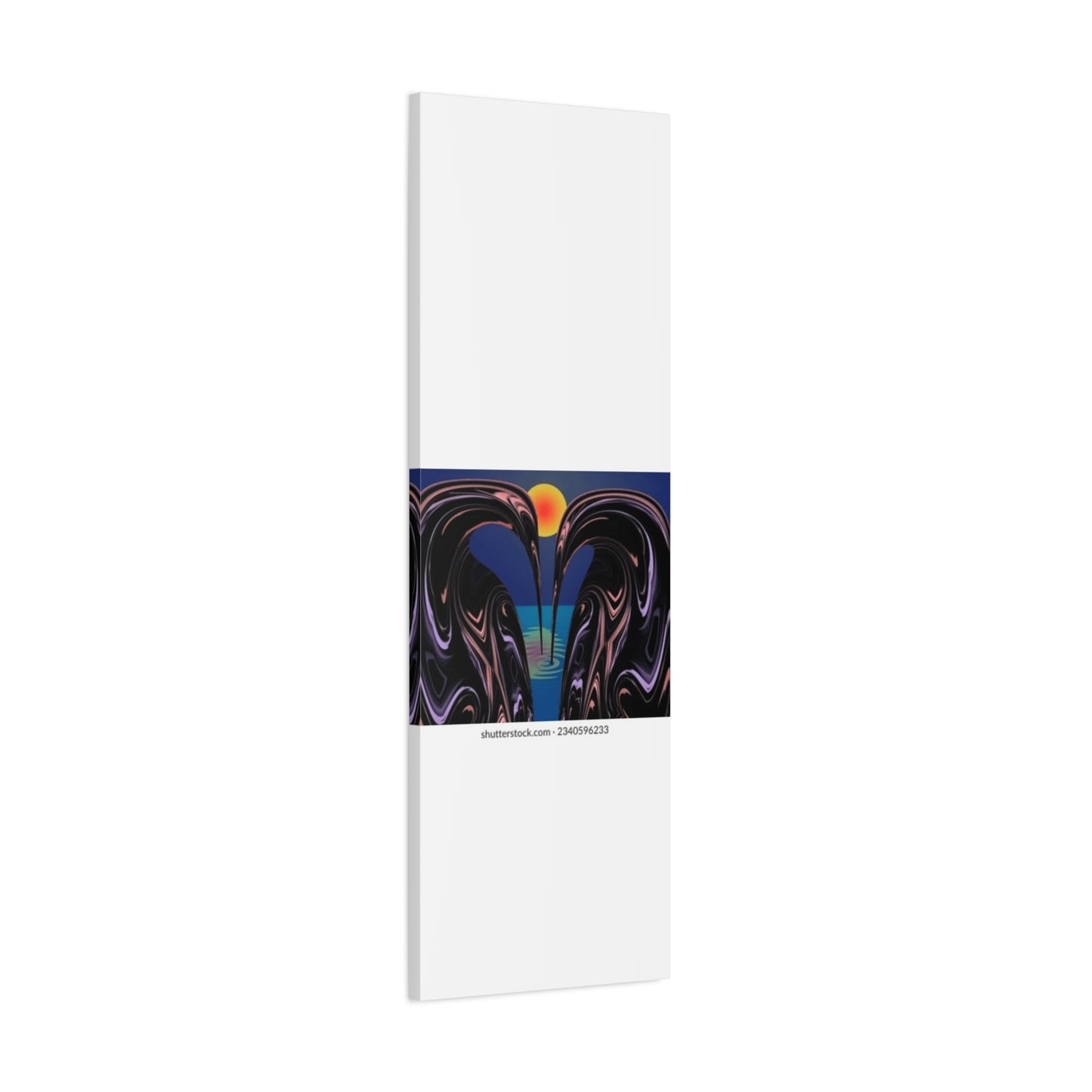 Romantic Abstract Canvas Art - Heart-Shaped Design for Home Decor