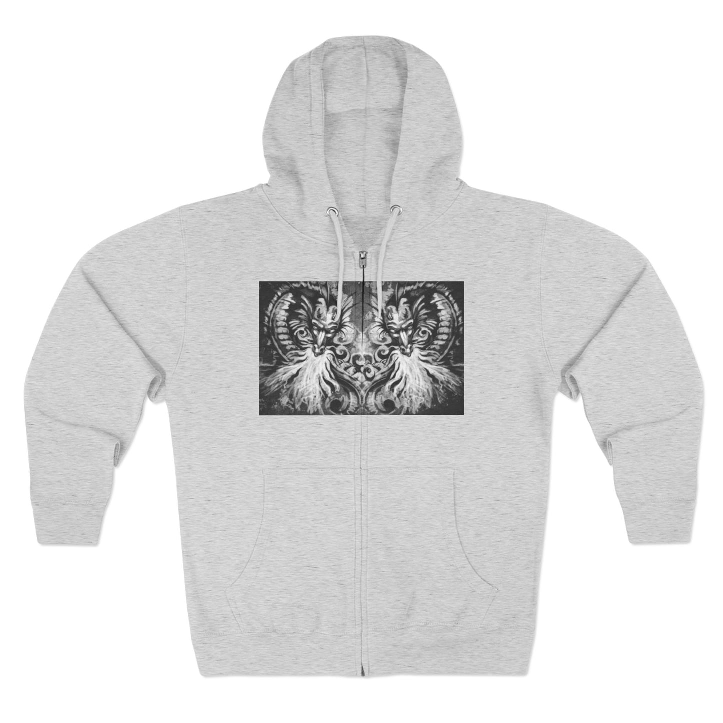 Colorful Artistic Unisex Zip Hoodie - Vibrant Design for Creative Souls