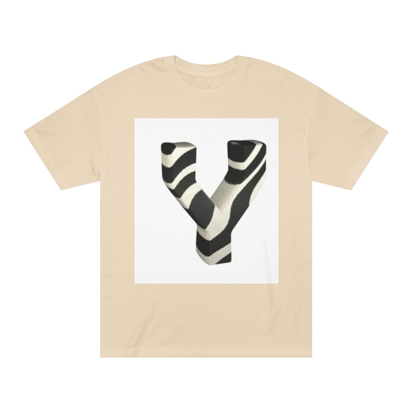 Zebra Print 'Y' Unisex Classic Tee - Casual Fashion Top