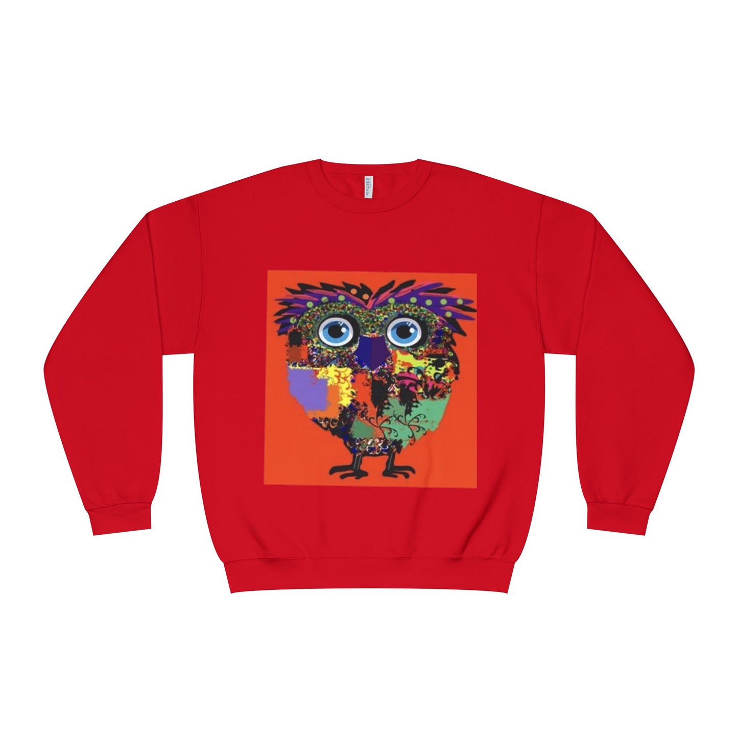 Colorful Owl Graphic Unisex Crewneck Sweatshirt - Cozy & Fun Apparel