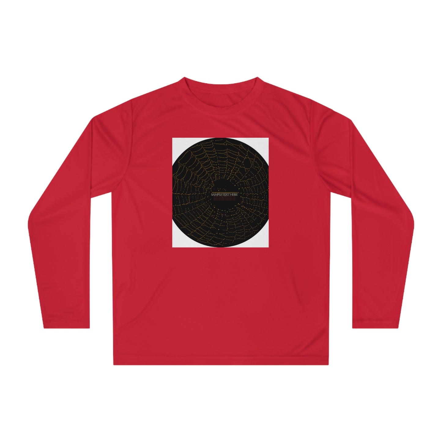 Unisex Performance Long Sleeve Shirt - Spider Web Design for Active Lifestyle