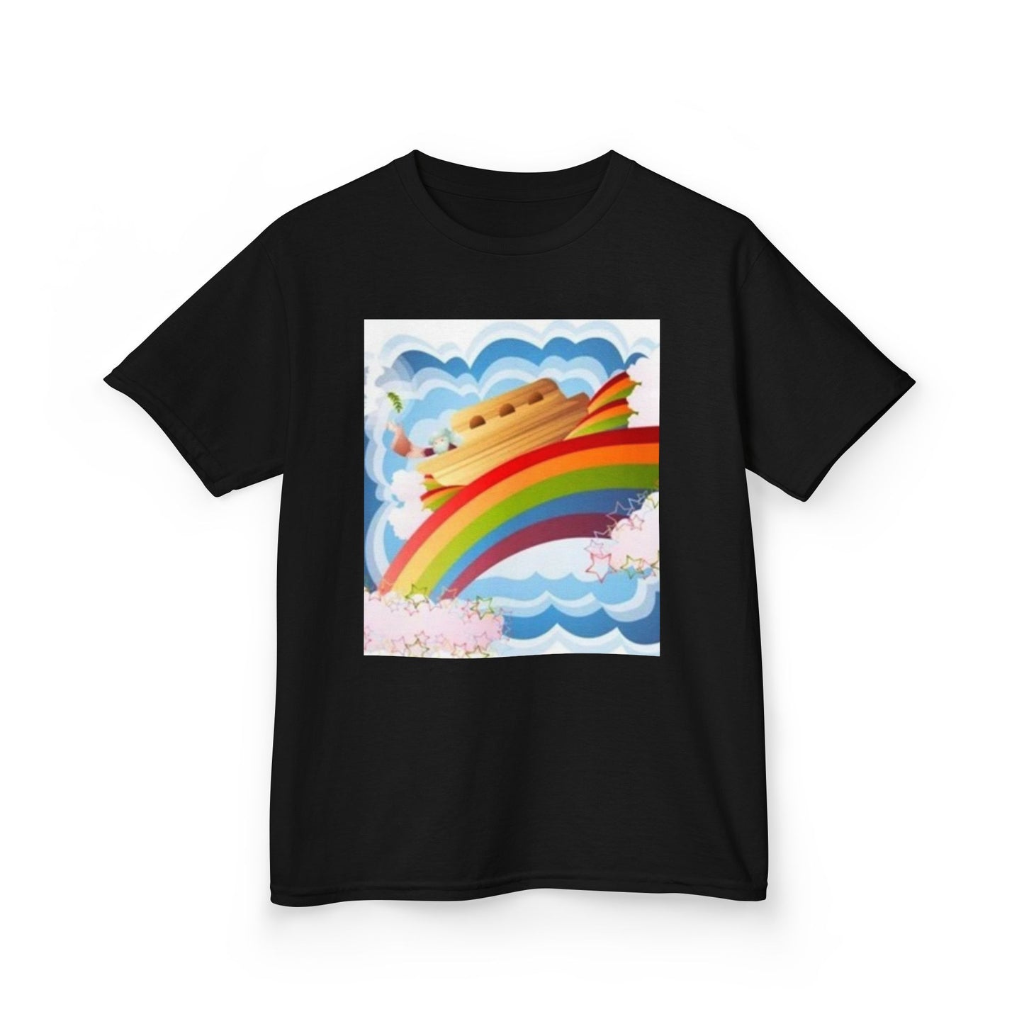 Rainbow Adventure Kids Heavy Cotton Tee - Fun & Colorful Design for Playful Days