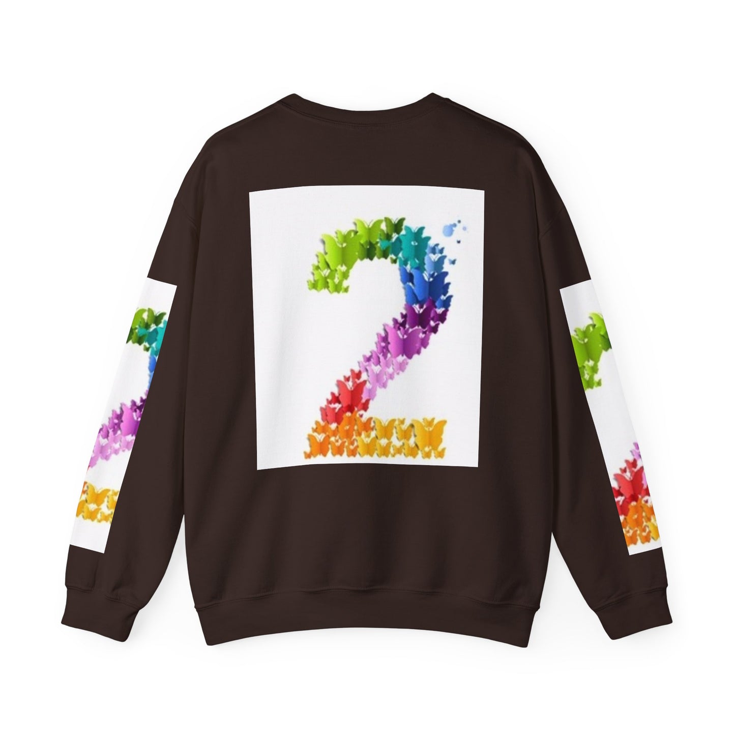 Colorful Floral Number 2 Sweatshirt for Celebrations