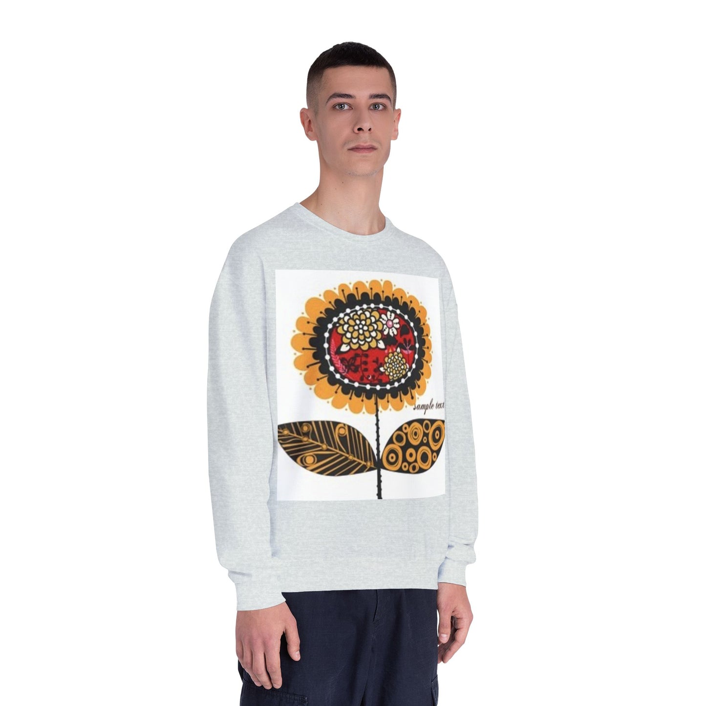 Floral Graphic Sweatshirt - Cozy Unisex Crewneck for All Occasions