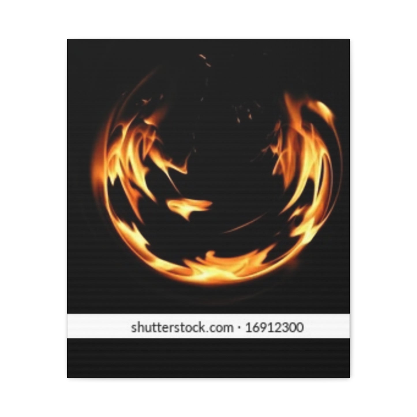 Fire Swirl Matte Canvas Art - Stretched 1.25" Gallery Wrap