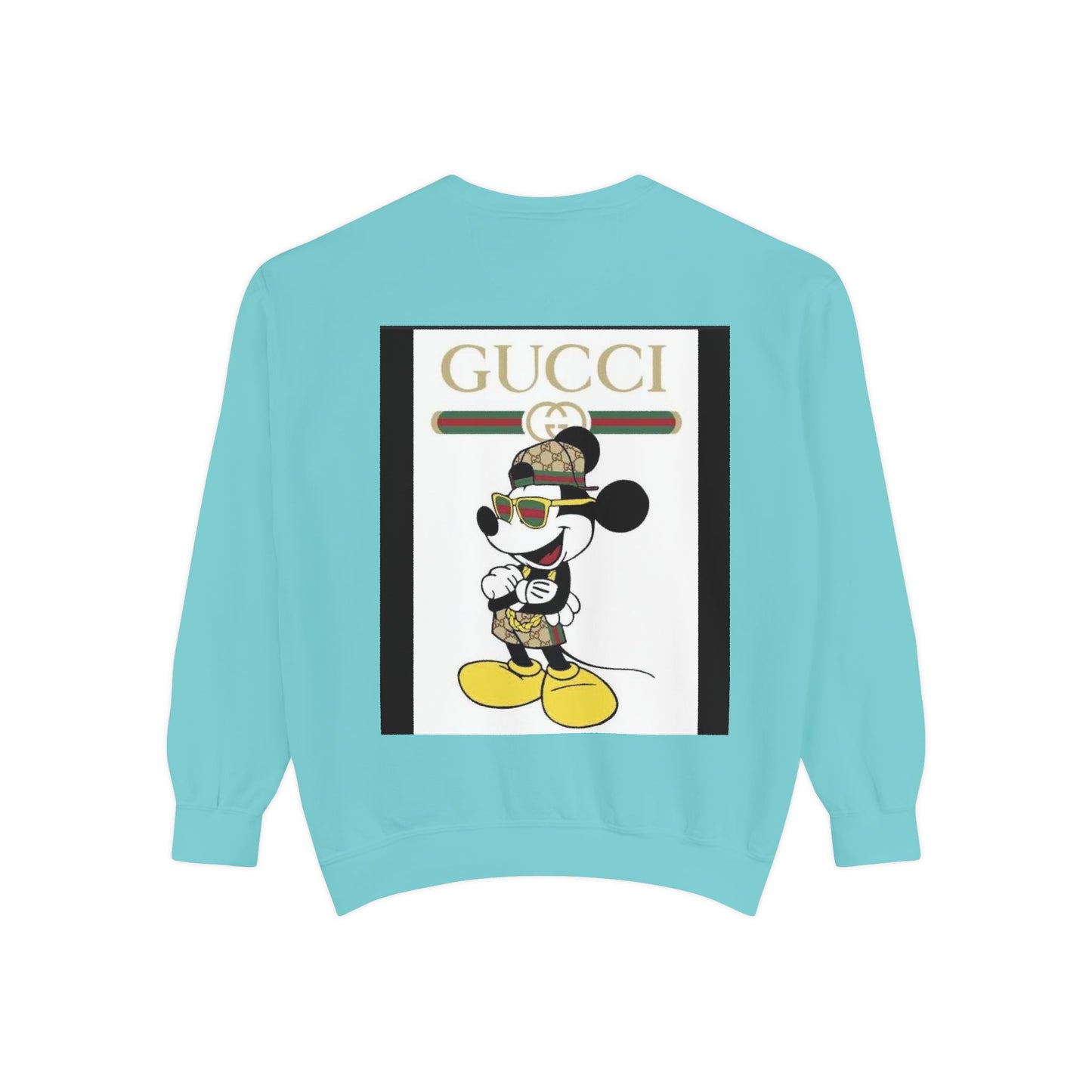 Mickey Mouse Gucci Streetwear Sweatshirt - Unisex Garment-Dyed
