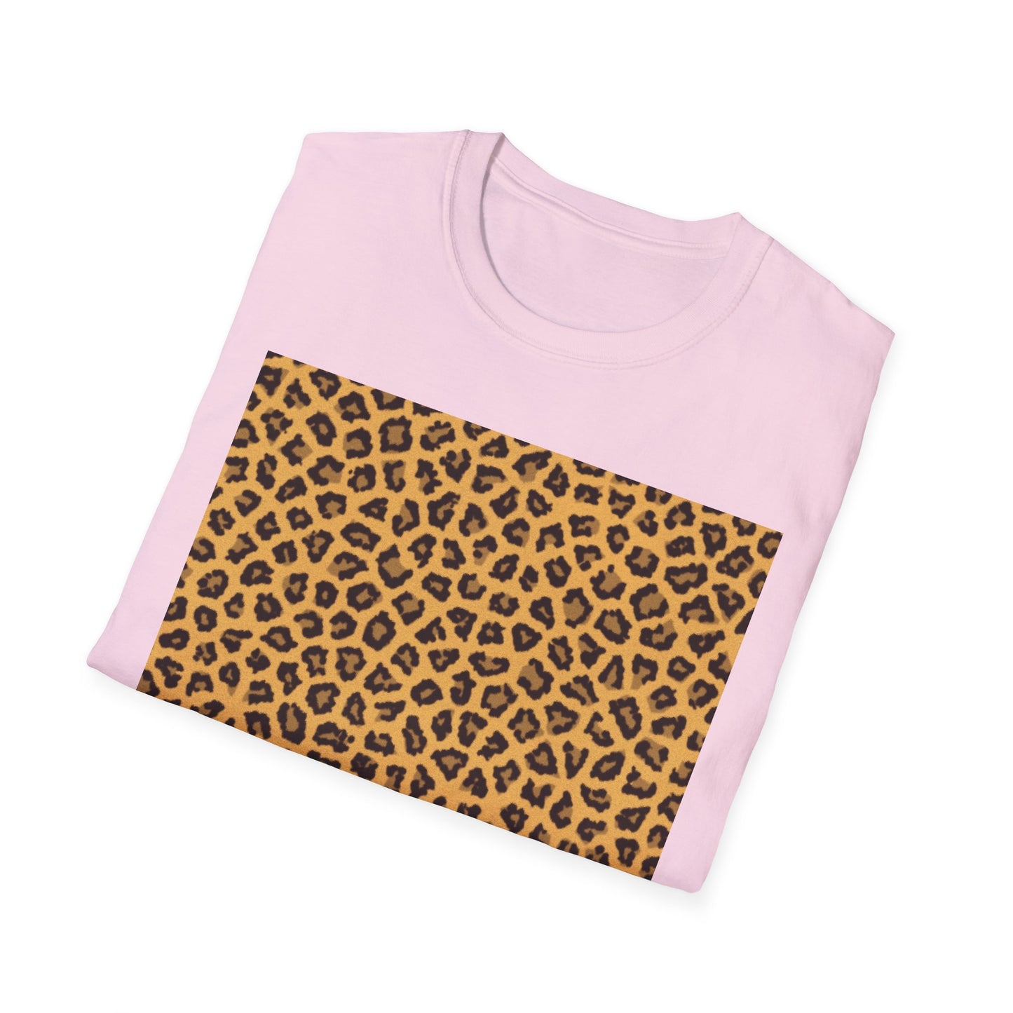 Leopard Print Unisex Softstyle T-Shirt - Trendy Casual Wear