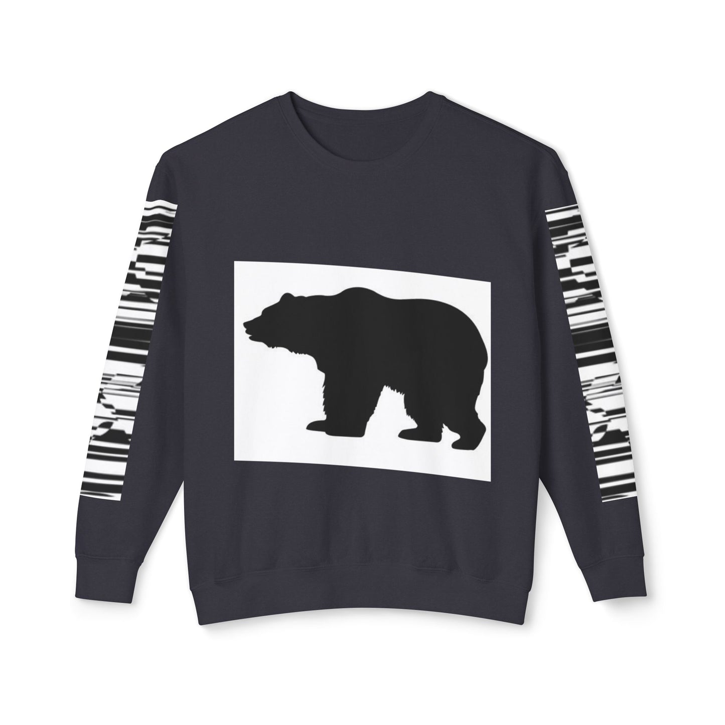 Stylish Bear Graphic Unisex Lightweight Crewneck Sweatshirt