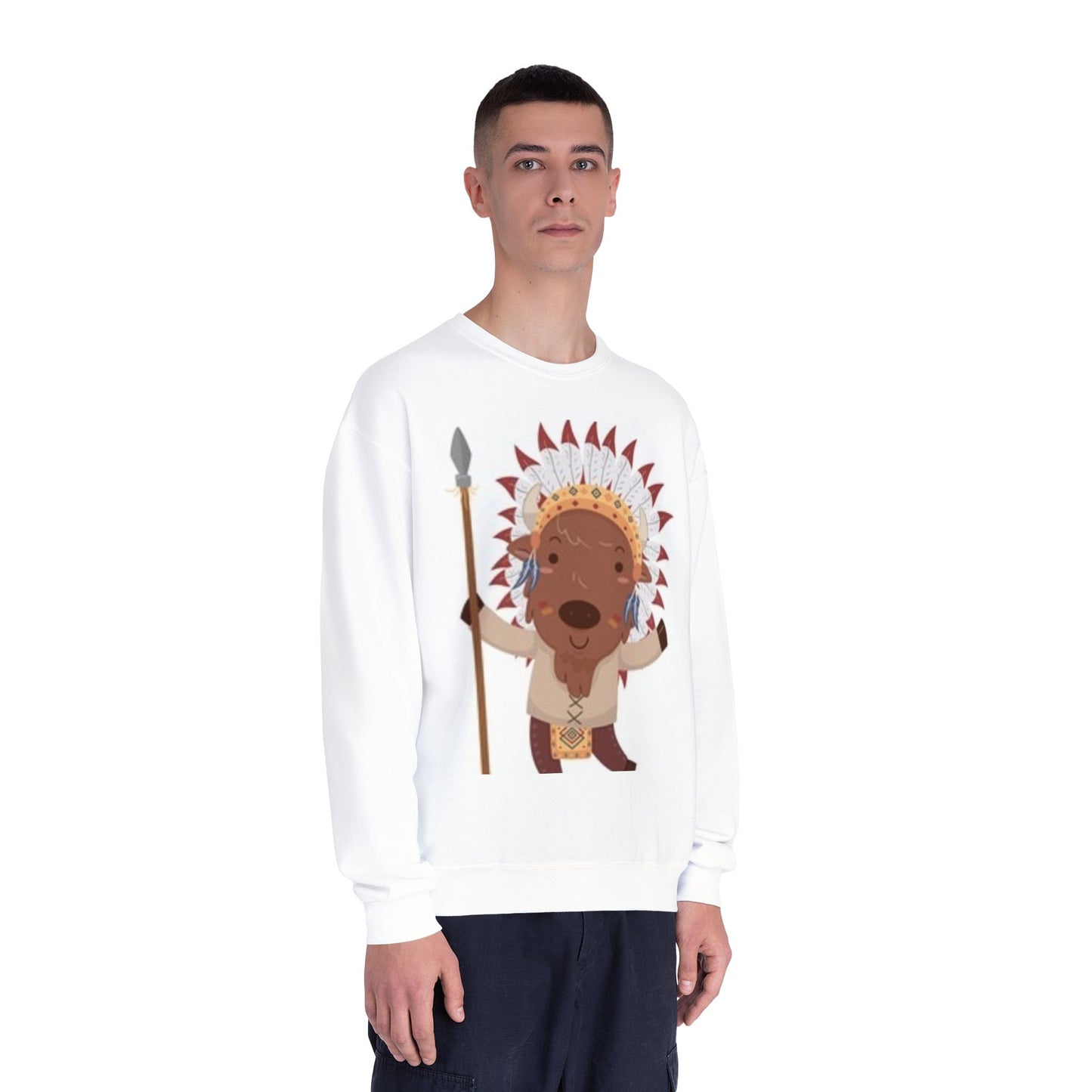 Kid's Chief Character Crewneck Sweatshirt - Fun & Cozy Apparel
