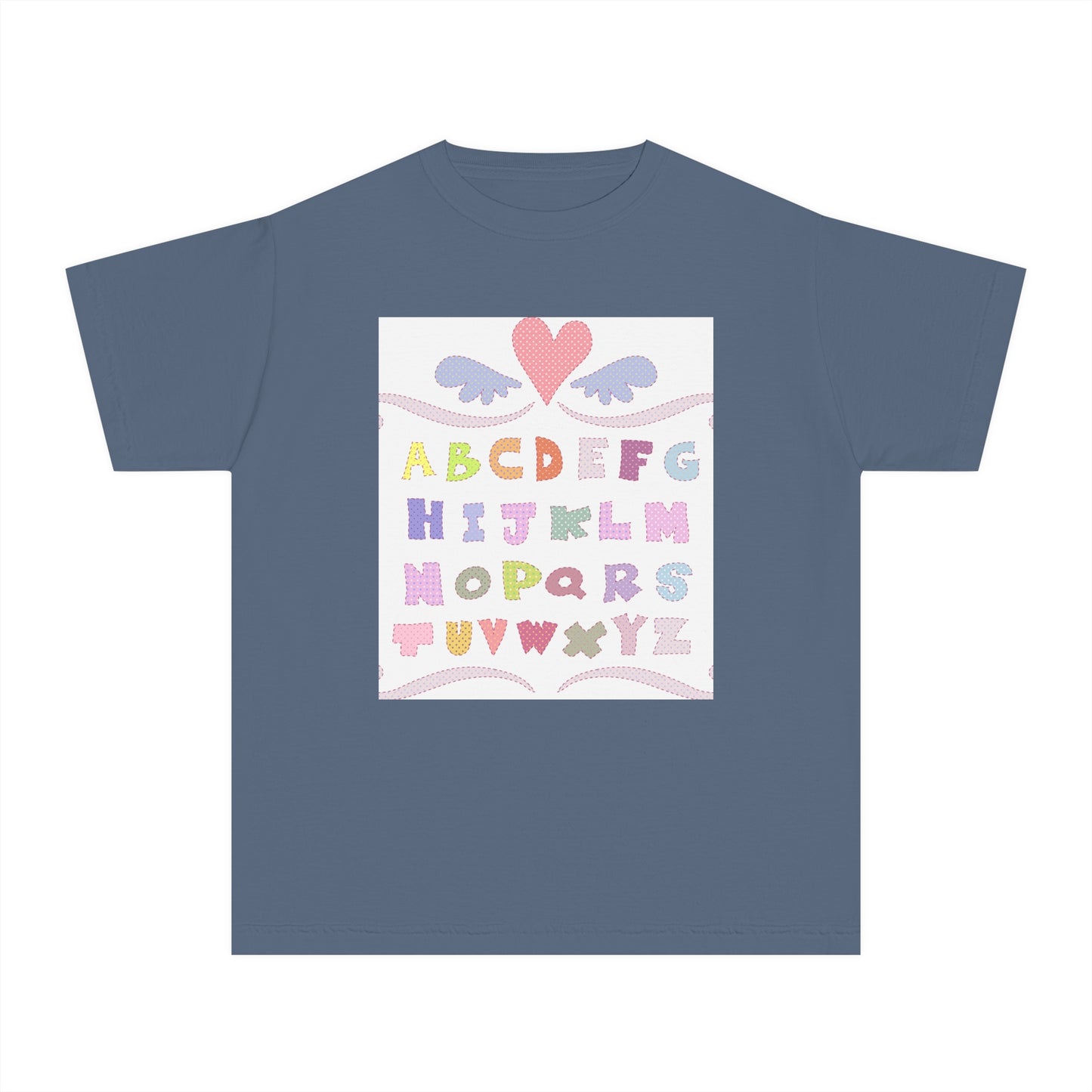 Youth Alphabet Love Tee - Fun & Playful Kids Shirt