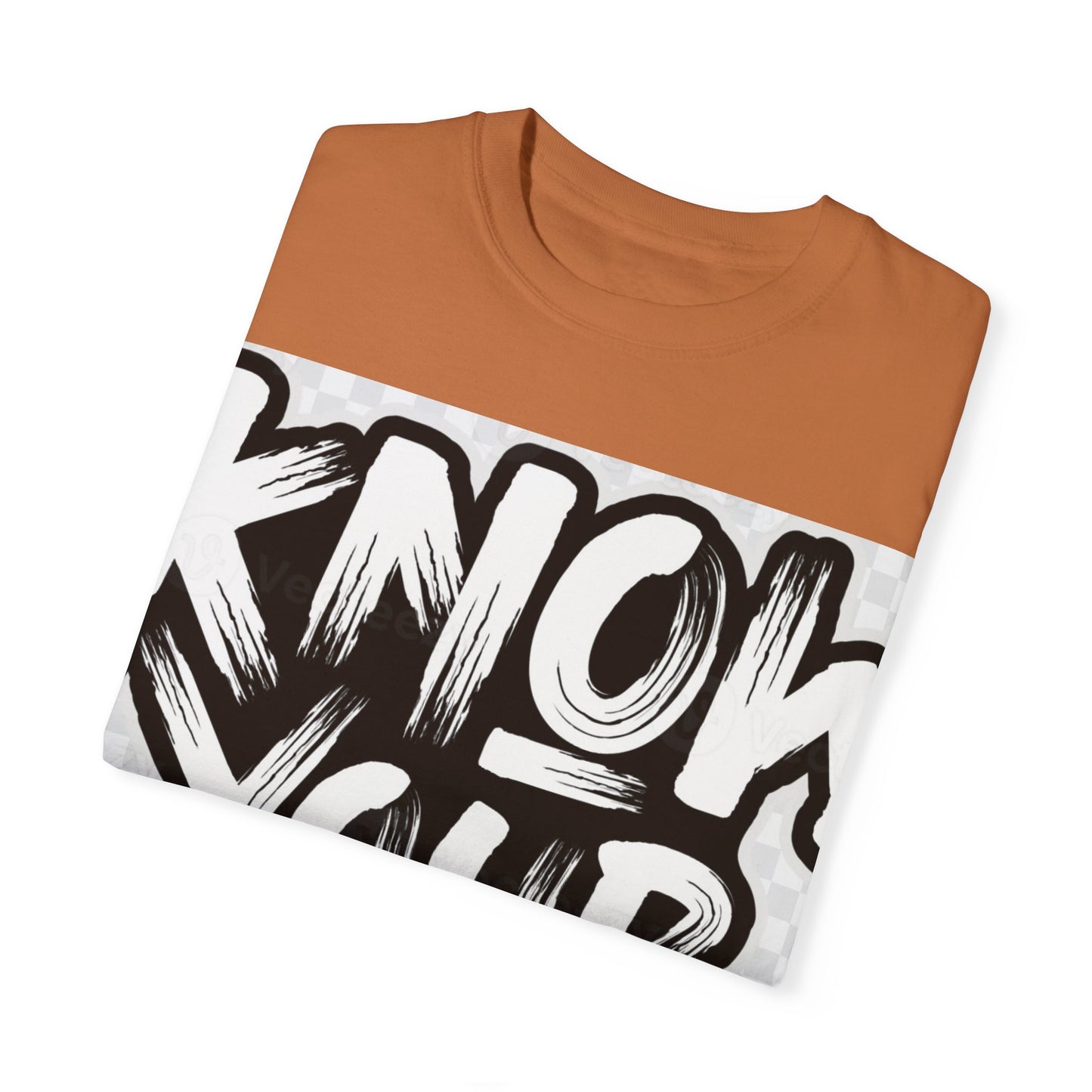 Know Your Worth Unisex Garment-Dyed T-Shirt