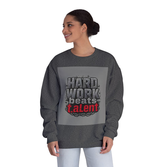 Stylish Abstract Red & Black Crewneck Sweatshirt - Unisex Casual Wear