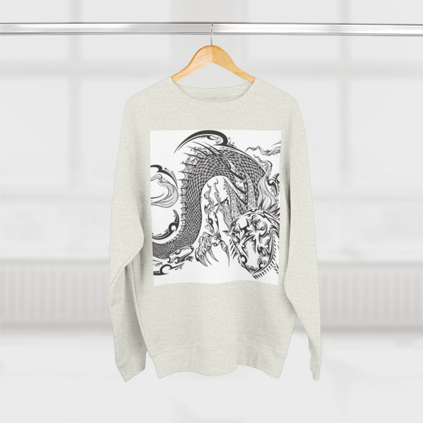 Dragon Art Unisex Crewneck Sweatshirt - Bold Tattoo Design