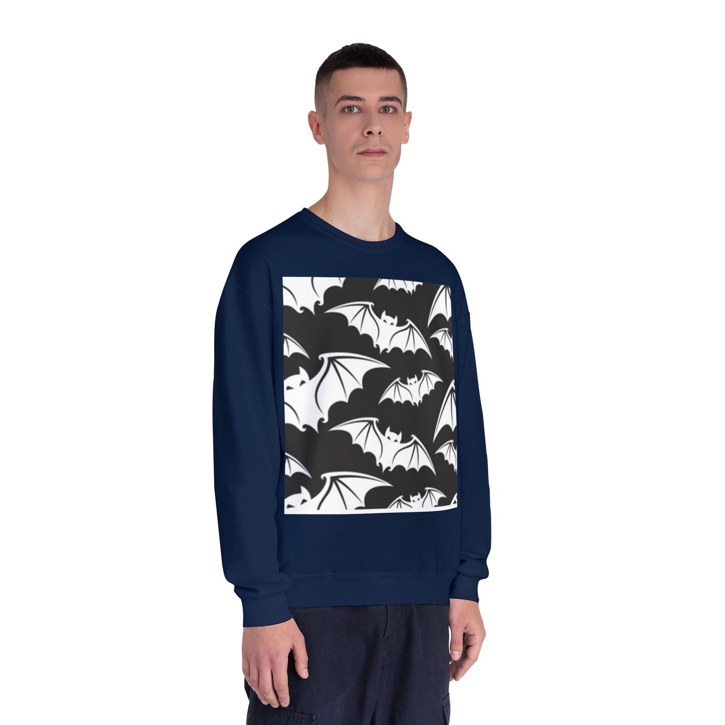 Bats in Flight Unisex Crewneck Sweatshirt - Cozy Halloween Spirit