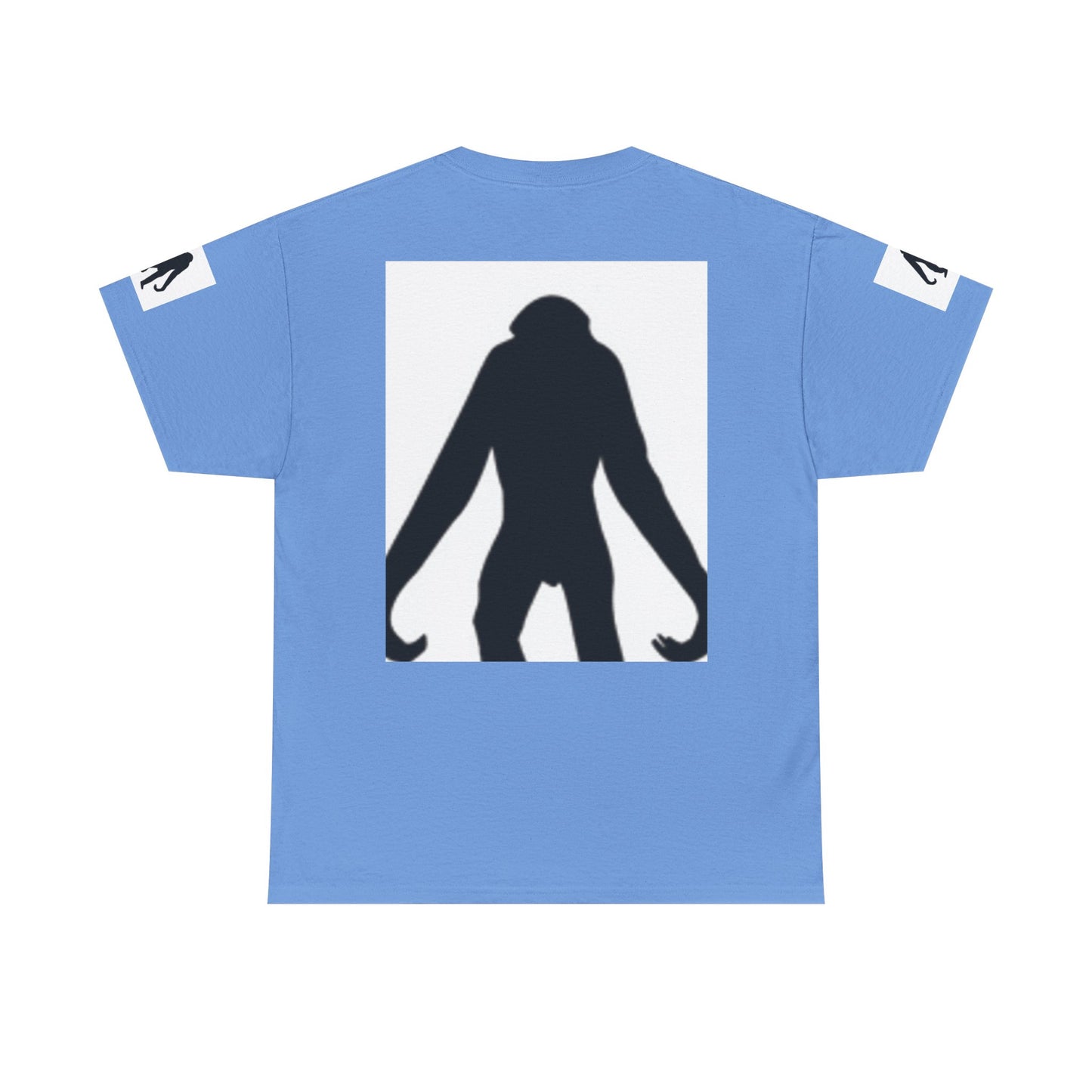 Unisex Heavy Cotton Tee - Bold Monkey Silhouette Tee for Animal Lovers