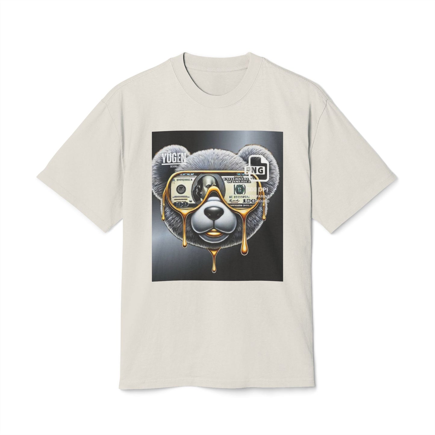 Cool Panda Money Art Unisex Heavy Faded Tee