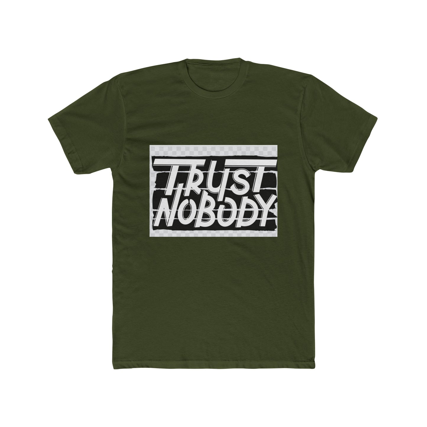 Trust Nobody Unisex Cotton Crew Tee - Trendy Graphic T-Shirt for Casual Style