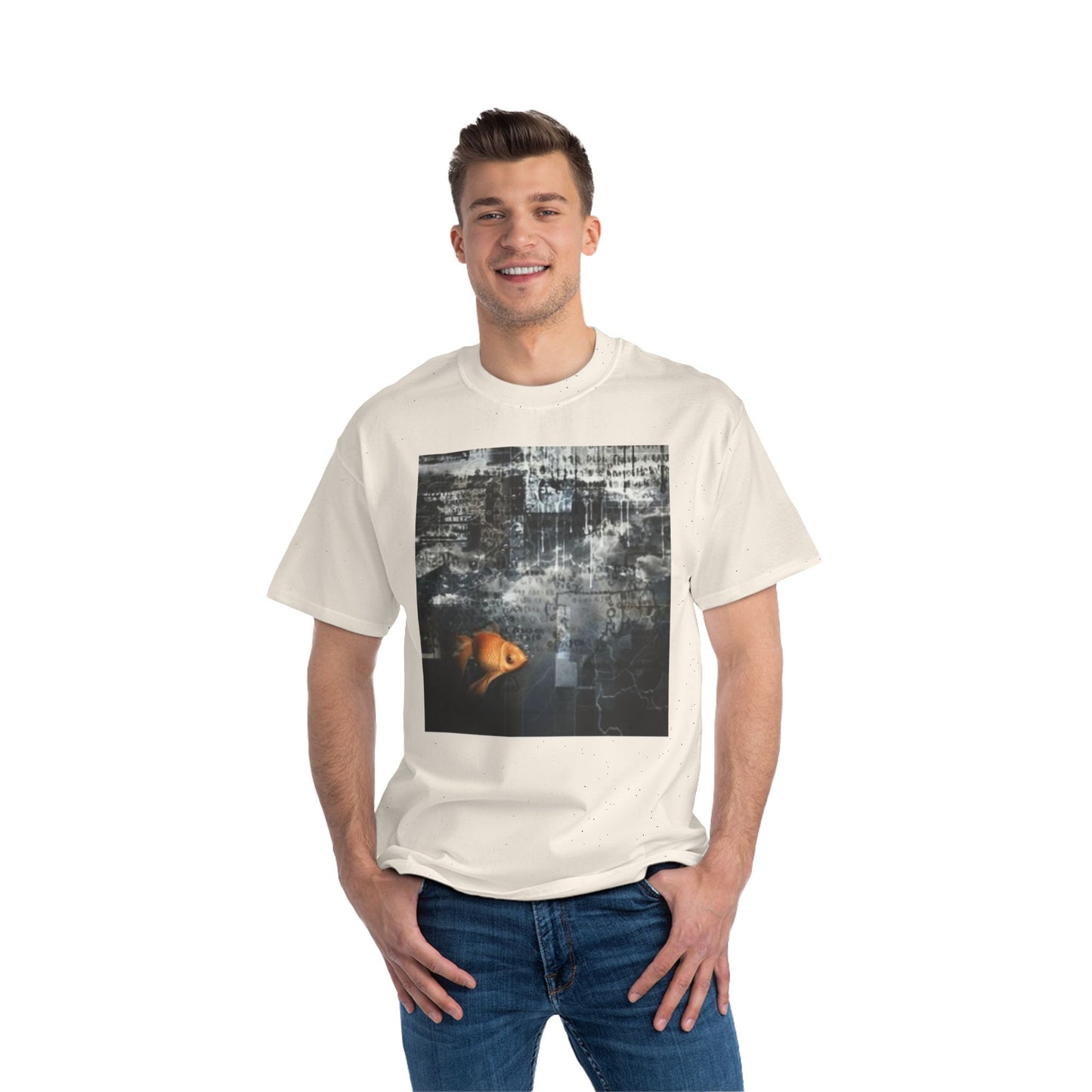 Artistic Goldfish Short-Sleeve T-Shirt for Creative Souls