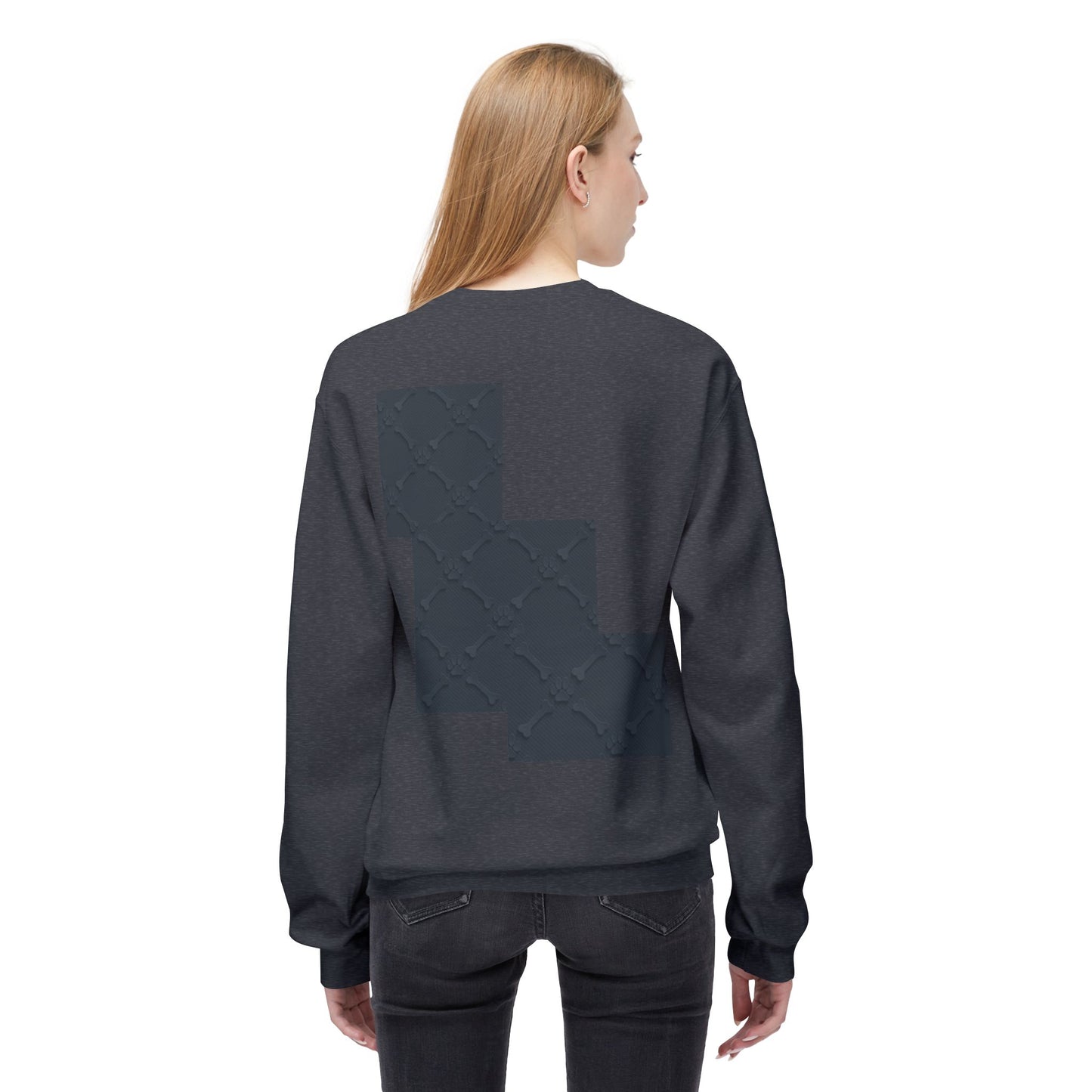Minimalist Pet-Themed Crewneck Sweatshirt for Animal Lovers