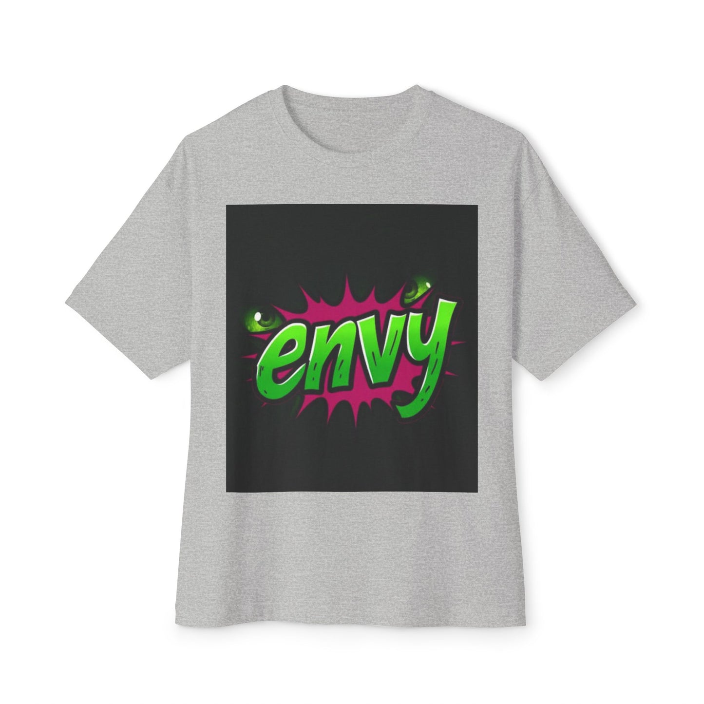 Envy Graphic Oversized Boxy Tee - Trendy Unisex Streetwear