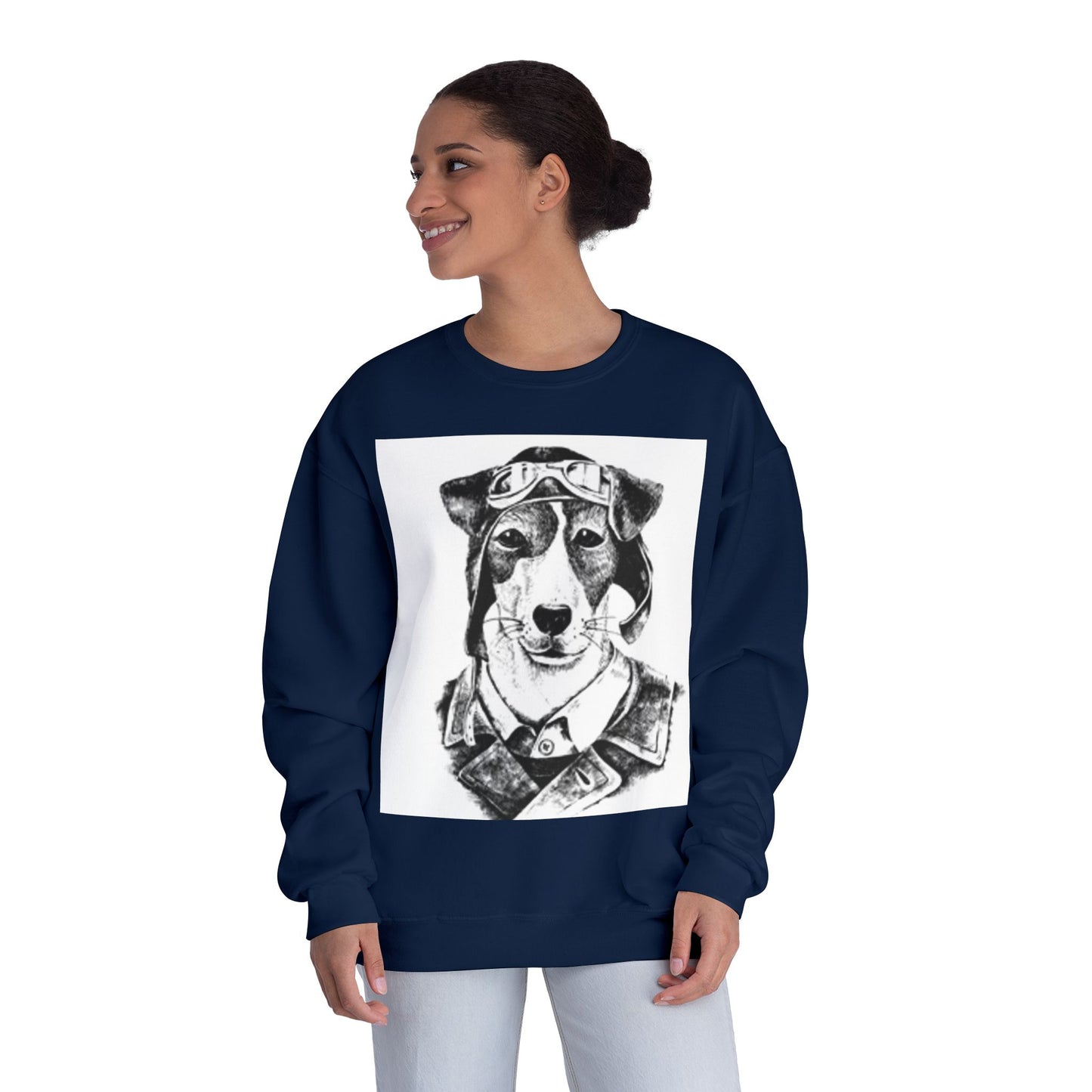 Pilot Dog Unisex Crewneck Sweatshirt - Cozy Pet Lover's Gift